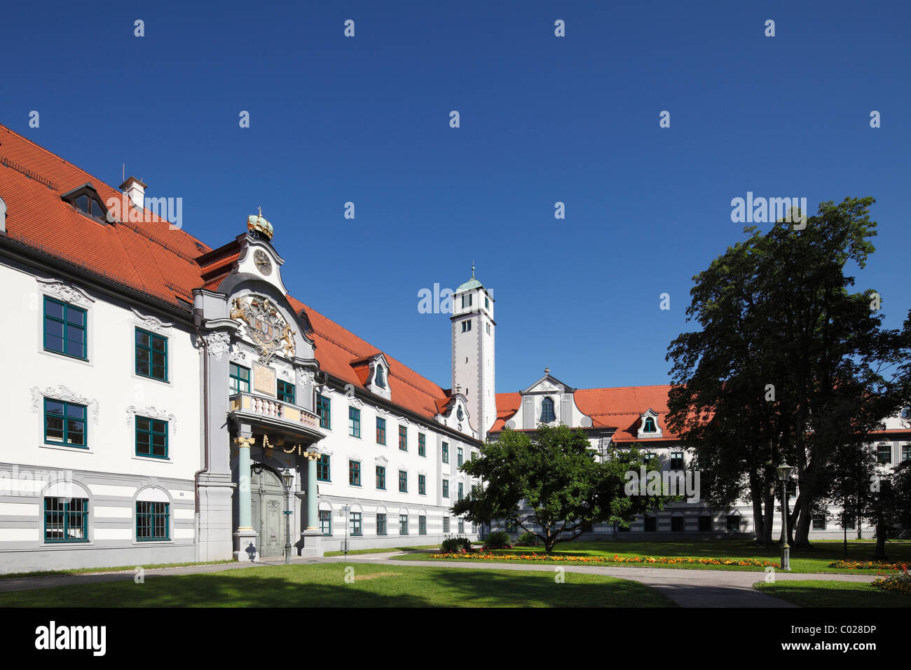 Fuerstbischoefliche Residenz prince-bishop's residence, Augsburg, Schwaben, Bavaria, Germany, Europe Stock Photo