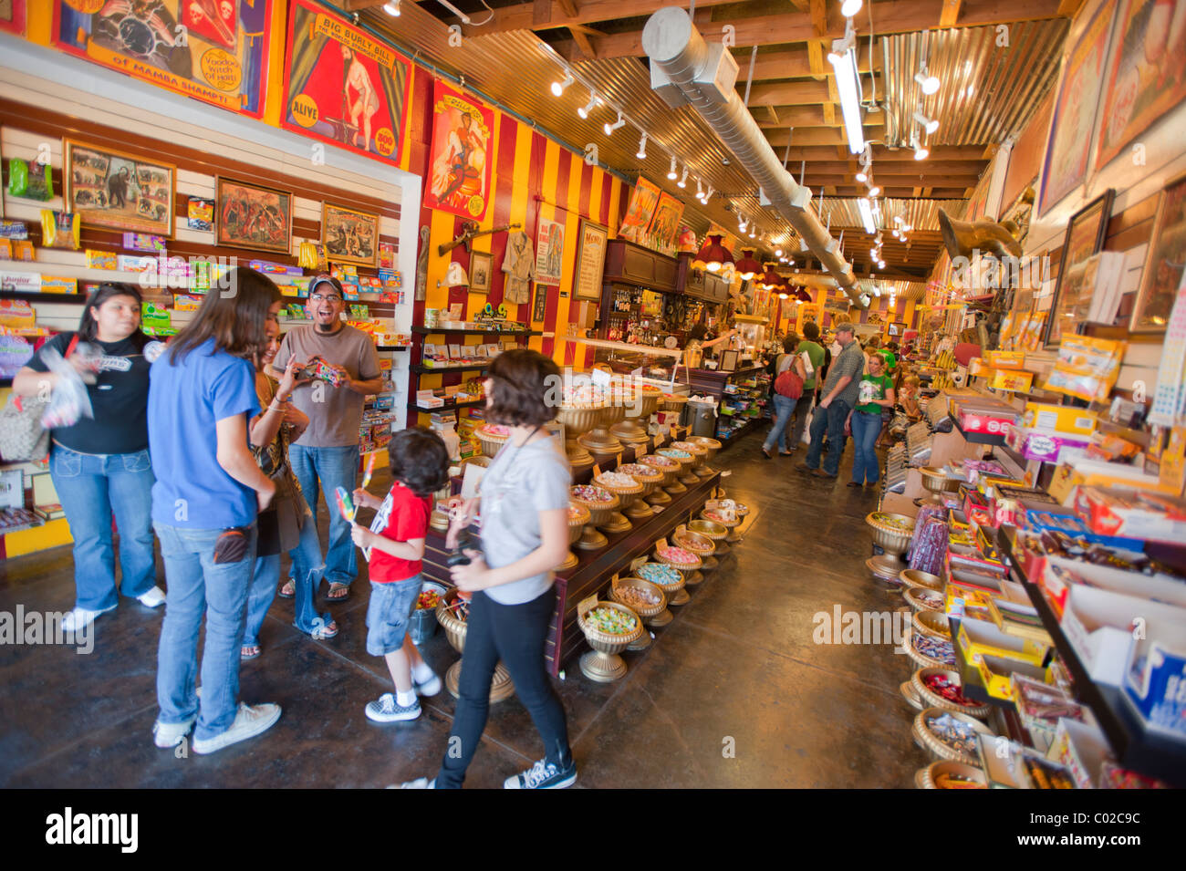 Big Top Candy Shop in Austin, Texas, USA Stock Photo - Alamy