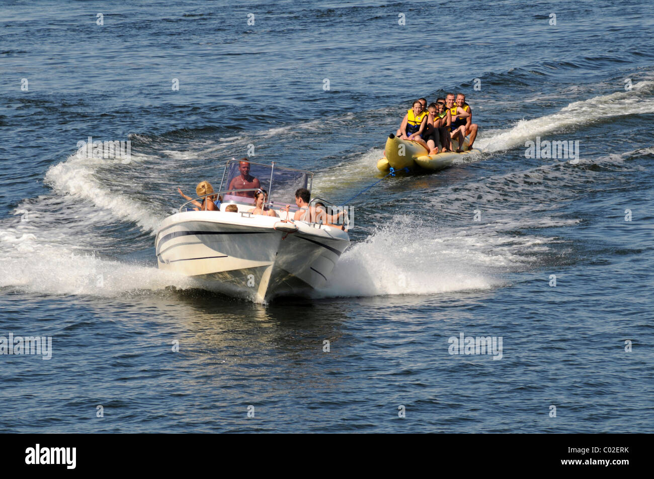 Speedboats, Miedzyzdroje, Poland, Europe Stock Photo