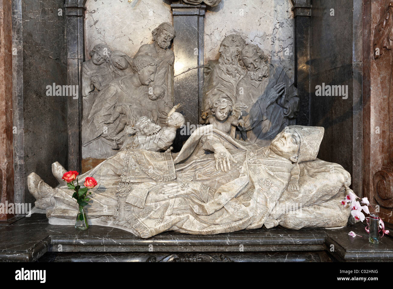 Simpertschrein shrine in the Simpertkapelle chapel, Basilica of St. Ulrich and Afra, Augsburg, Schwaben, Bavaria Stock Photo