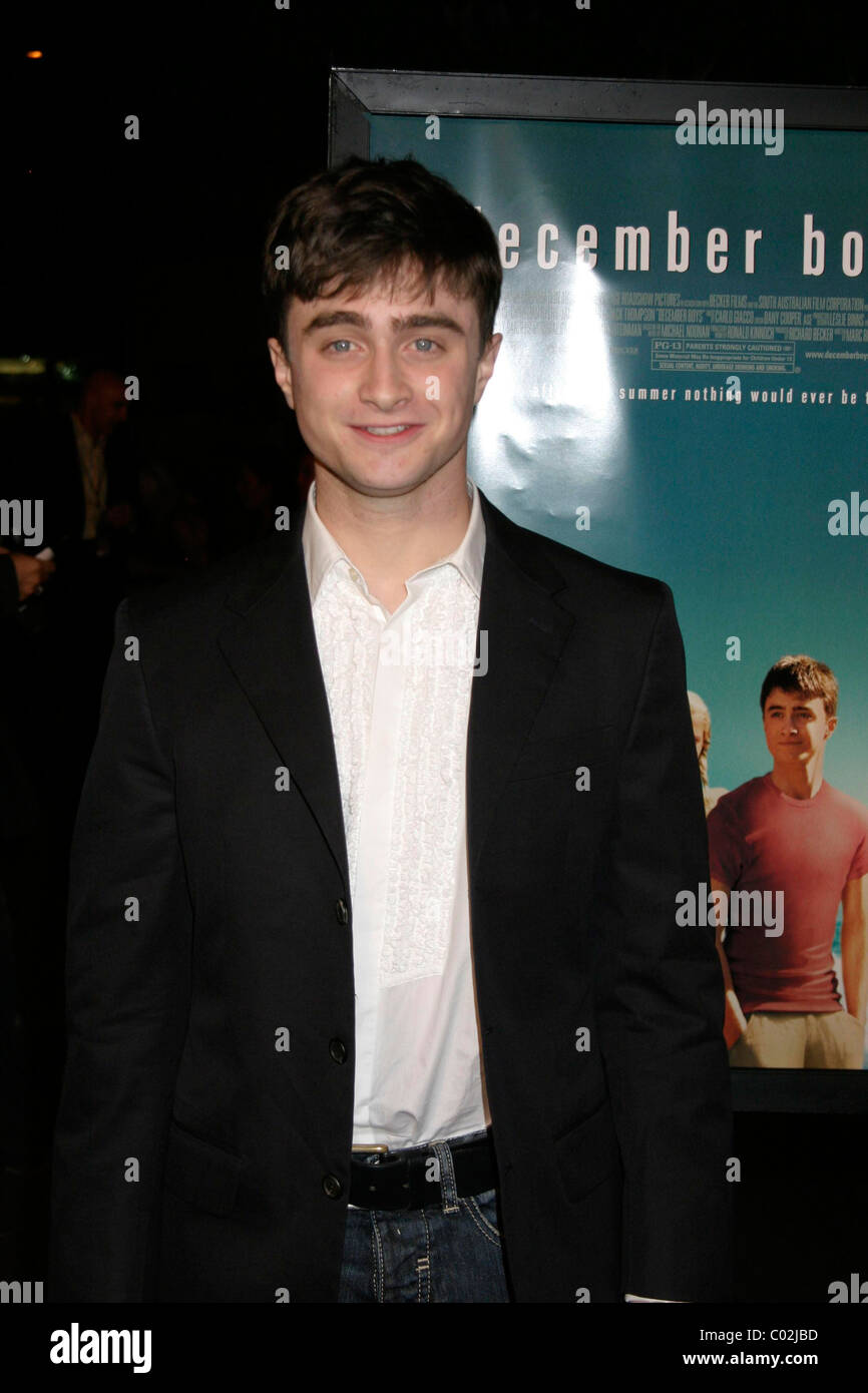Daniel Radcliffe Premiere of 'December Boys' at Director's Guild Theater -  Arrivals Los Angeles, California - 06.09.07 Stock Photo - Alamy, image size:866x1390