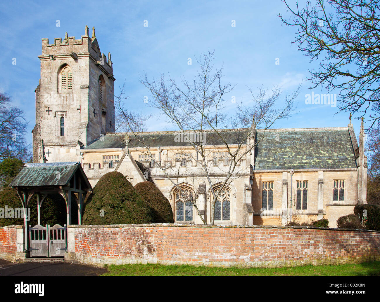 St Katharine's, a typical Church of England, English village church in Holt, Wiltshire, England, UK Stock Photo