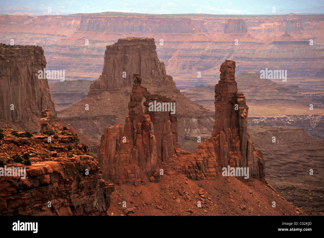 Washer Woman Arch, Buck Canyon, Island in the Sky, Canyonlands National Park, Moab, Utah, USA, America Stock Photo