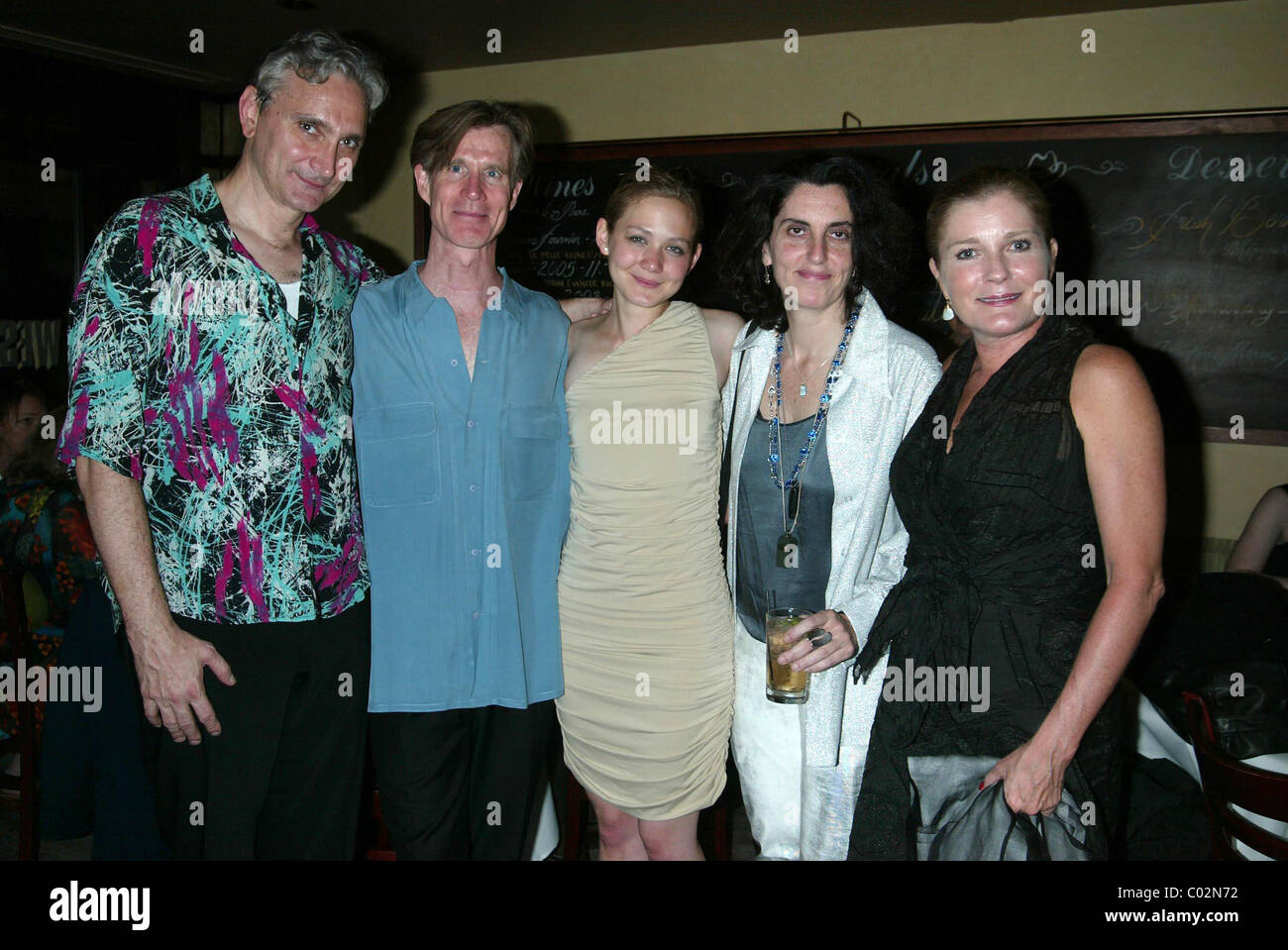 Rocco Sisto, Tom Nelis, Louisa Krause, Tina Landau & Kate Mulgrew  Opening Night after party for the Off-Broadway play Stock Photo