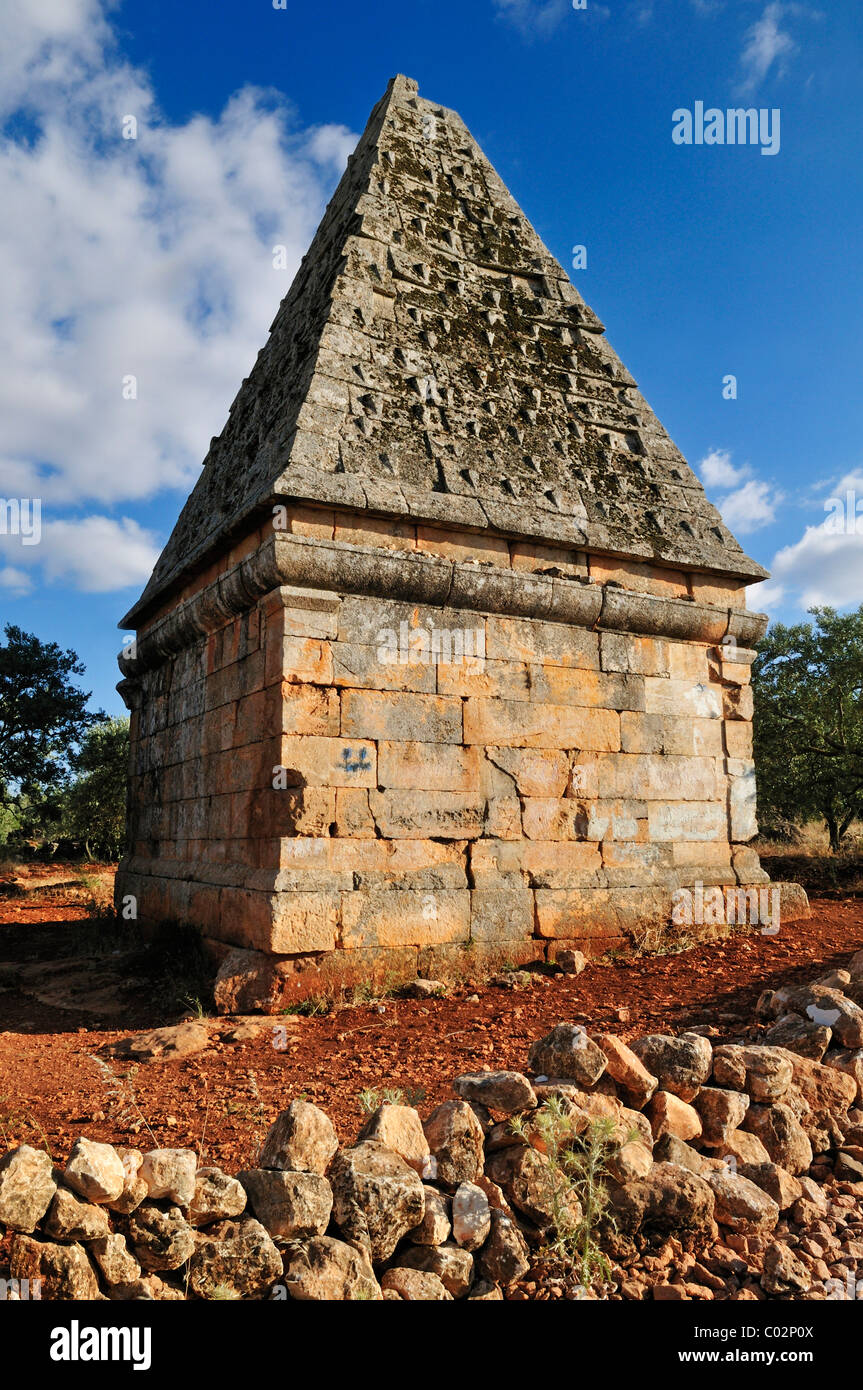 Byzantine tomb tower at the archeological site of Al-Bara, Dead Cities ...