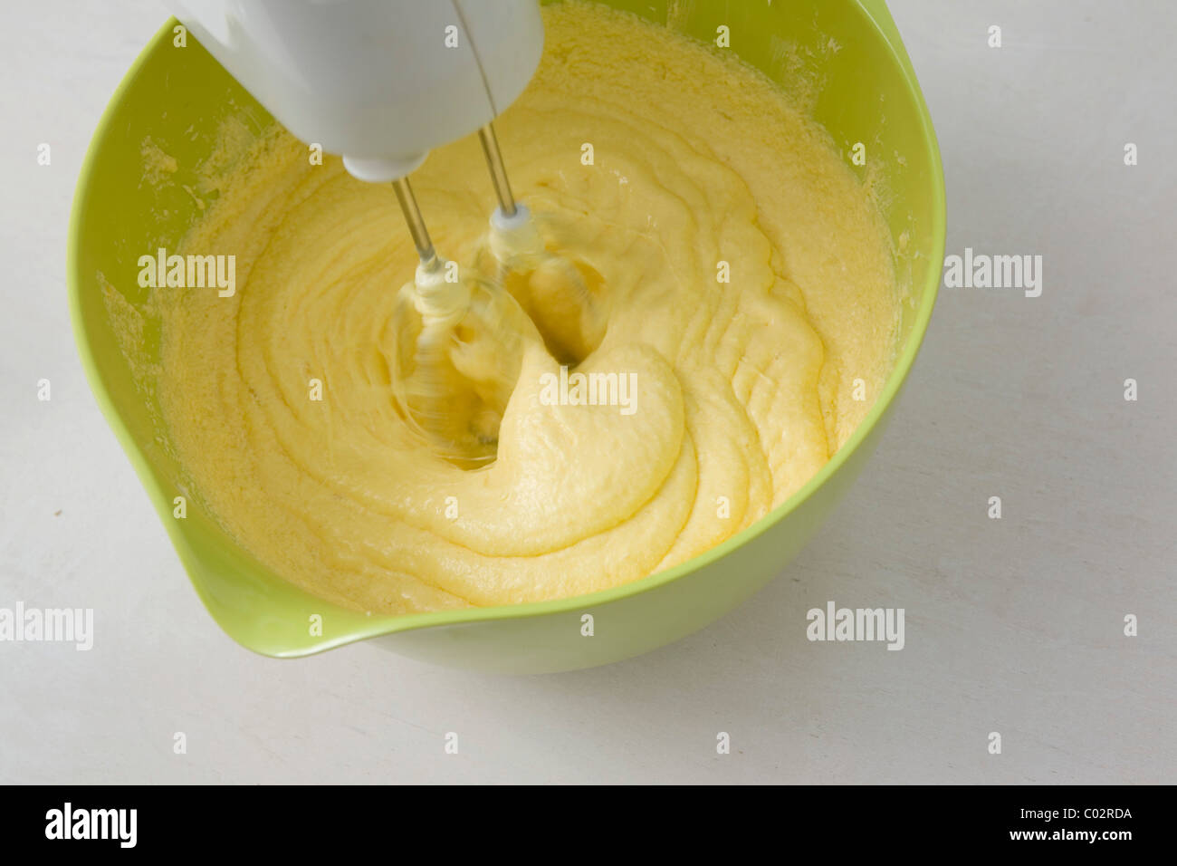 Blender stirring a cake mix Stock Photo