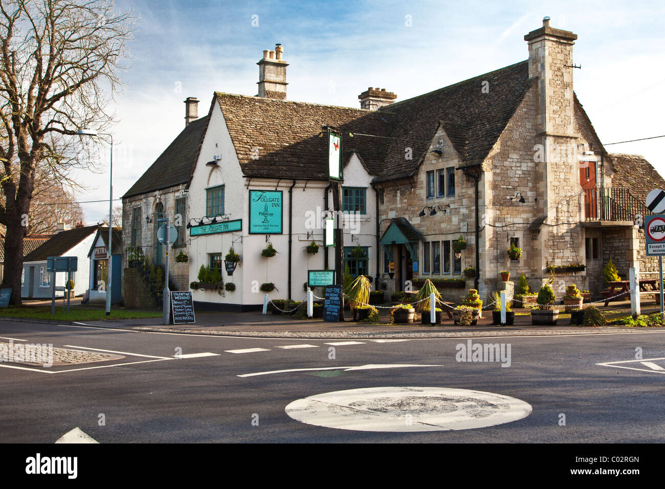 The Tollgate Inn a typical English country pub in the village of Holt, Wiltshire, England, UK Stock Photo