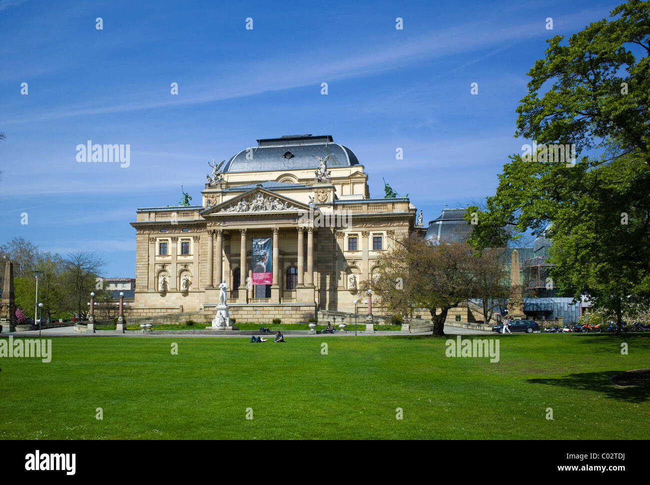 Hessisches Staatstheater state theatre, Wiesbaden, Hesse, Germany, Europe Stock Photo