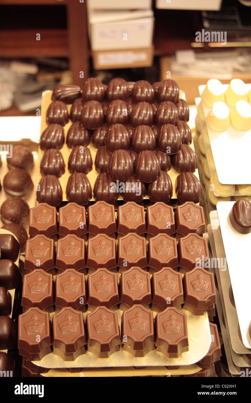Belgium bruges belgian chocolates hires stock photography and images