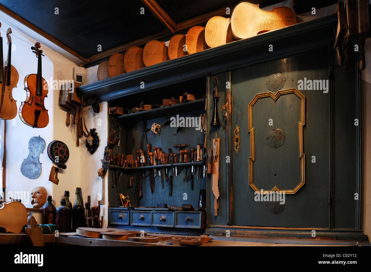 of a violin maker, Geigenbaumuseum violin museum