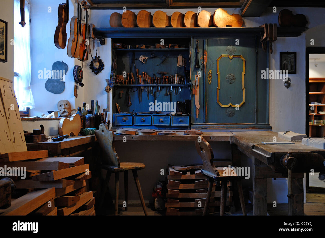 of a violin maker, Geigenbaumuseum violin museum