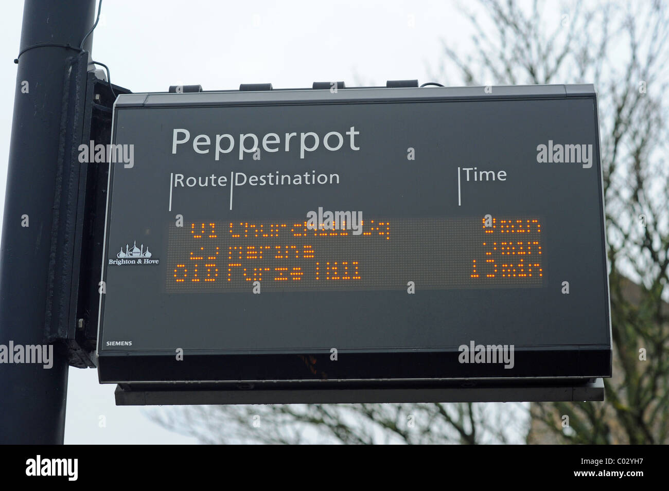 Electronic Bus Timetable Uk High Resolution Stock Photography And Images Alamy