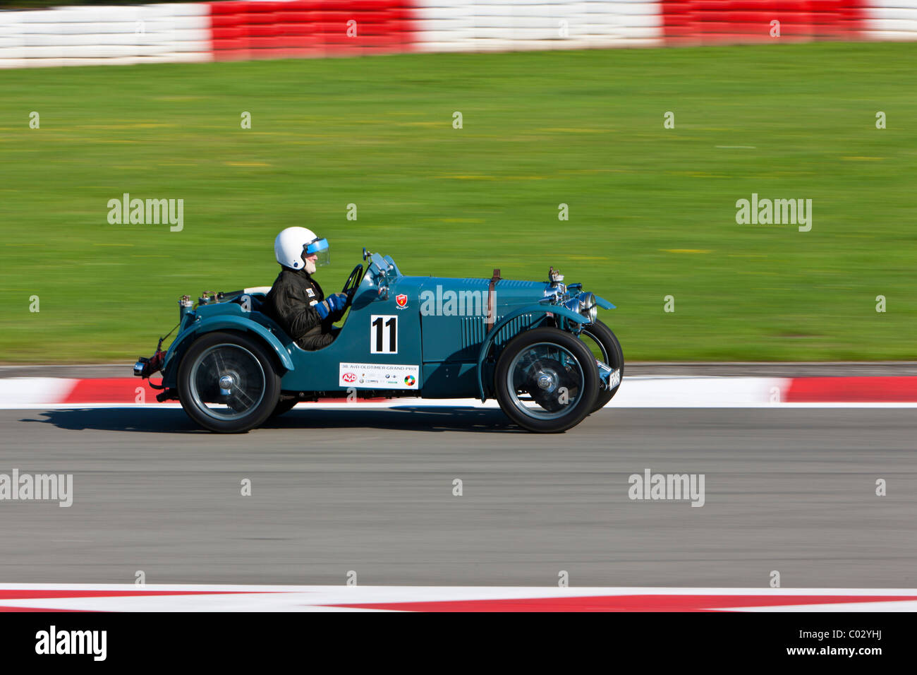 Race of pre-war racing cars at the Oldtimer Grand Prix 2010 on the