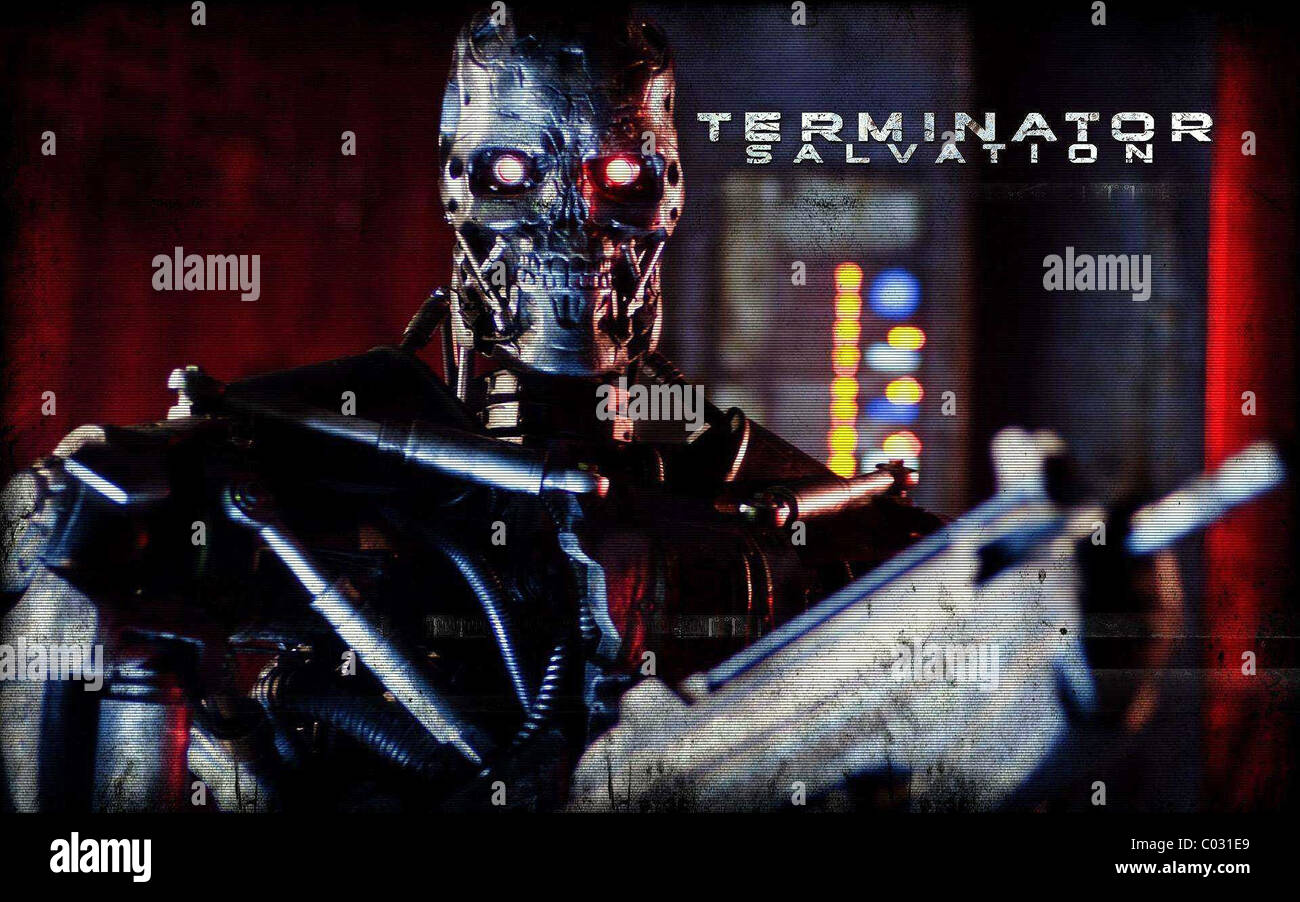T Series Movie Poster Terminator Salvation 09 Stock Photo Alamy