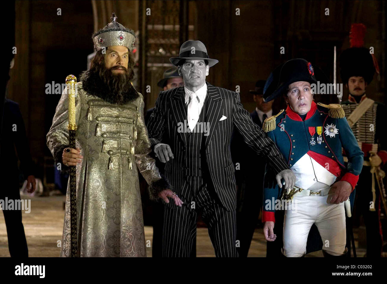 Jon Bernthal Night At The Museum CHRISTOPHER GUEST JON BERNTHAL & ALAIN CHABAT NIGHT AT THE MUSEUM Stock