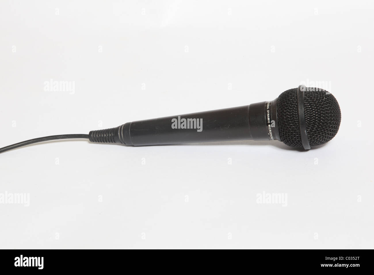 A microphone, cut out still life Stock Photo