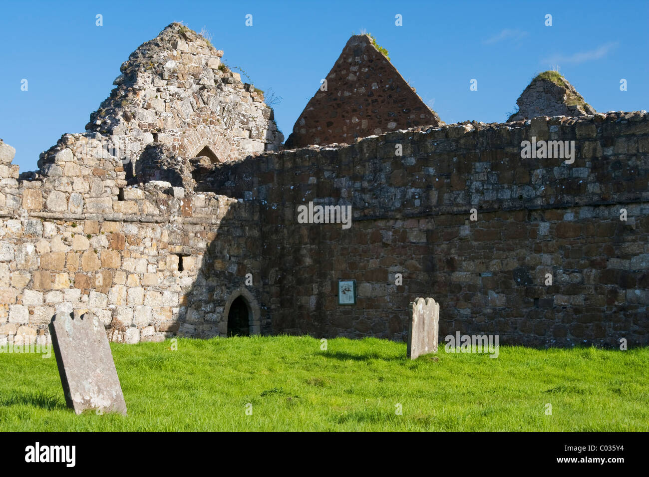 The ruins of the Franciscan Bonamargy Abbey near the town of Ballycastle, County Antrim, Northern Ireland Stock Photo