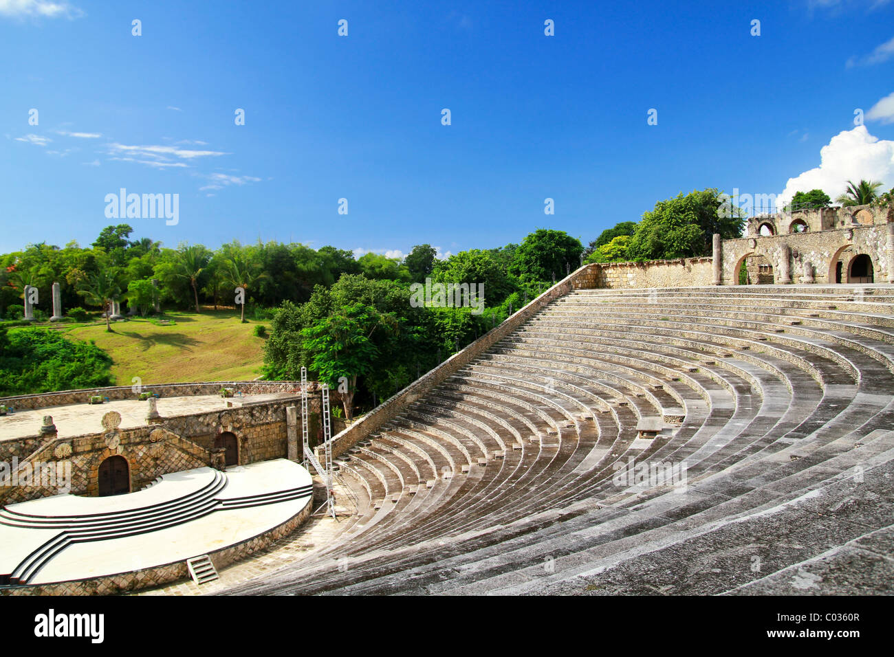 Amphitheatre in Altos-de -Chavon, Casa de Campo Stock Photo