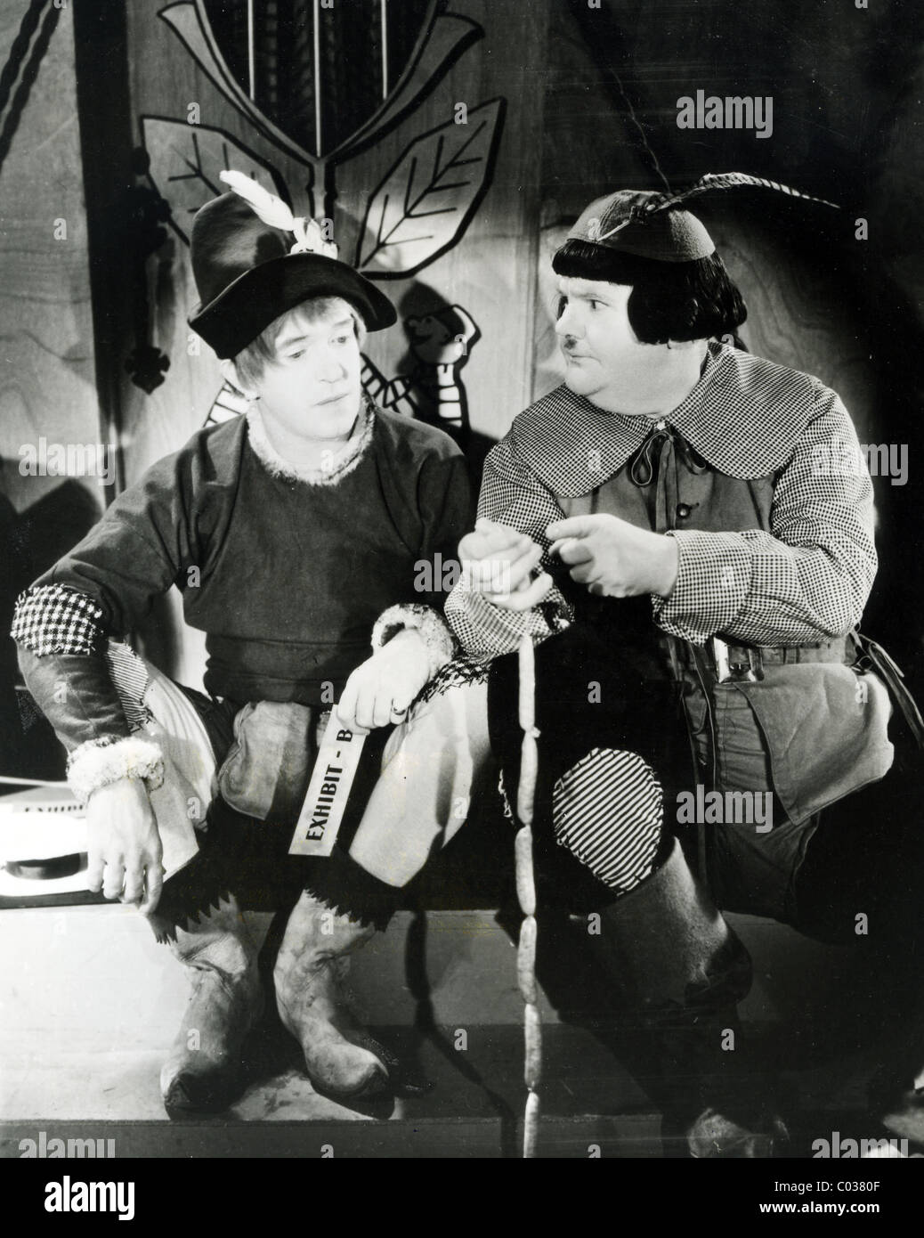 BABES IN TOYLAND 1934 Hal Roach/MGM film with Stan Laurel at left and Oliver Hardy Stock Photo