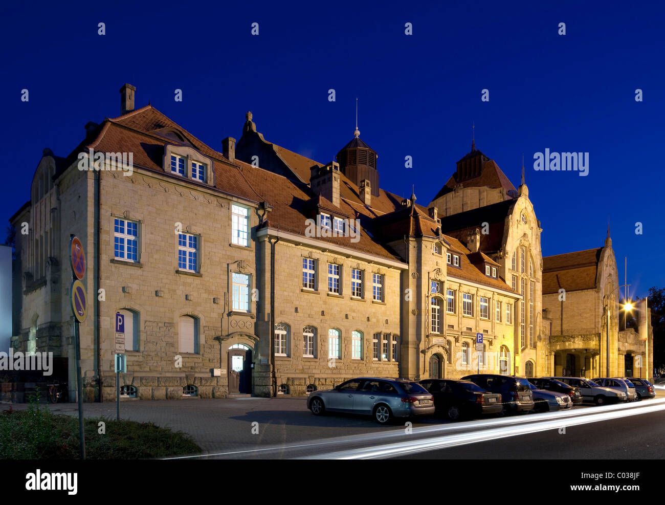 Art Noveau festival hall, Landau in der Pfalz, Southern Wine Route, Rhineland-Palatinate, Germany, Europe Stock Photo