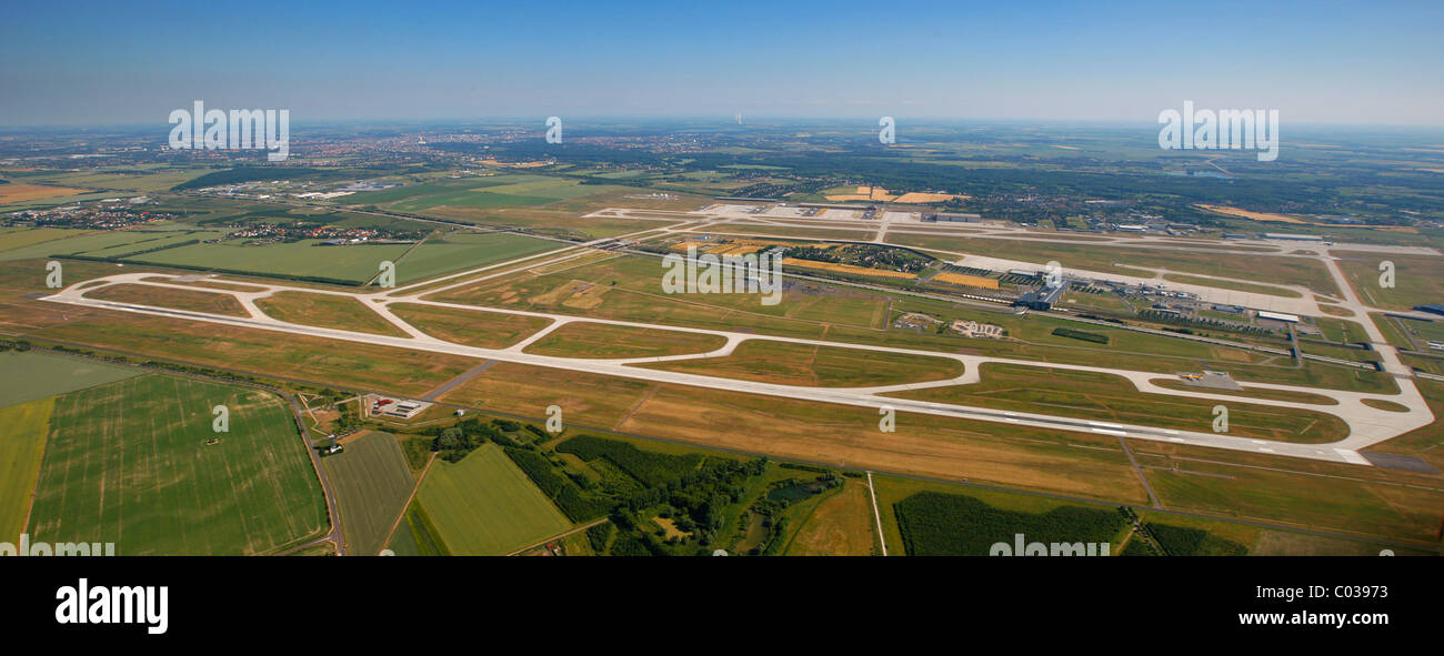 Aerial View, Leipzig International Airport, Cargo Airport, Conradplatz ...