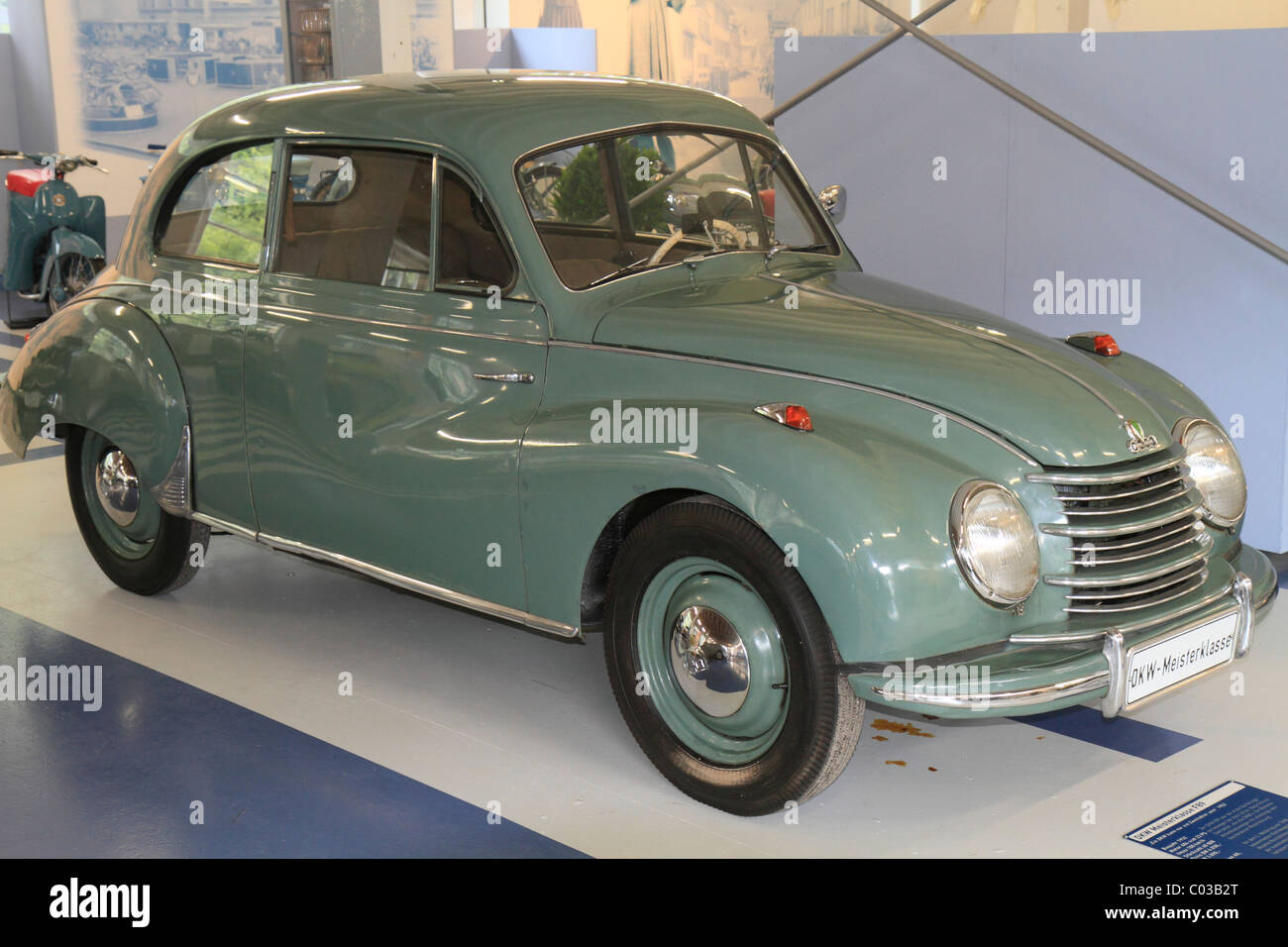 DKW Meisterklasse F89 vintage car, ErfinderZeiten: Auto- und Uhrenmuseum, Time of Innovators: Museum of Cars and Clocks Stock Photo