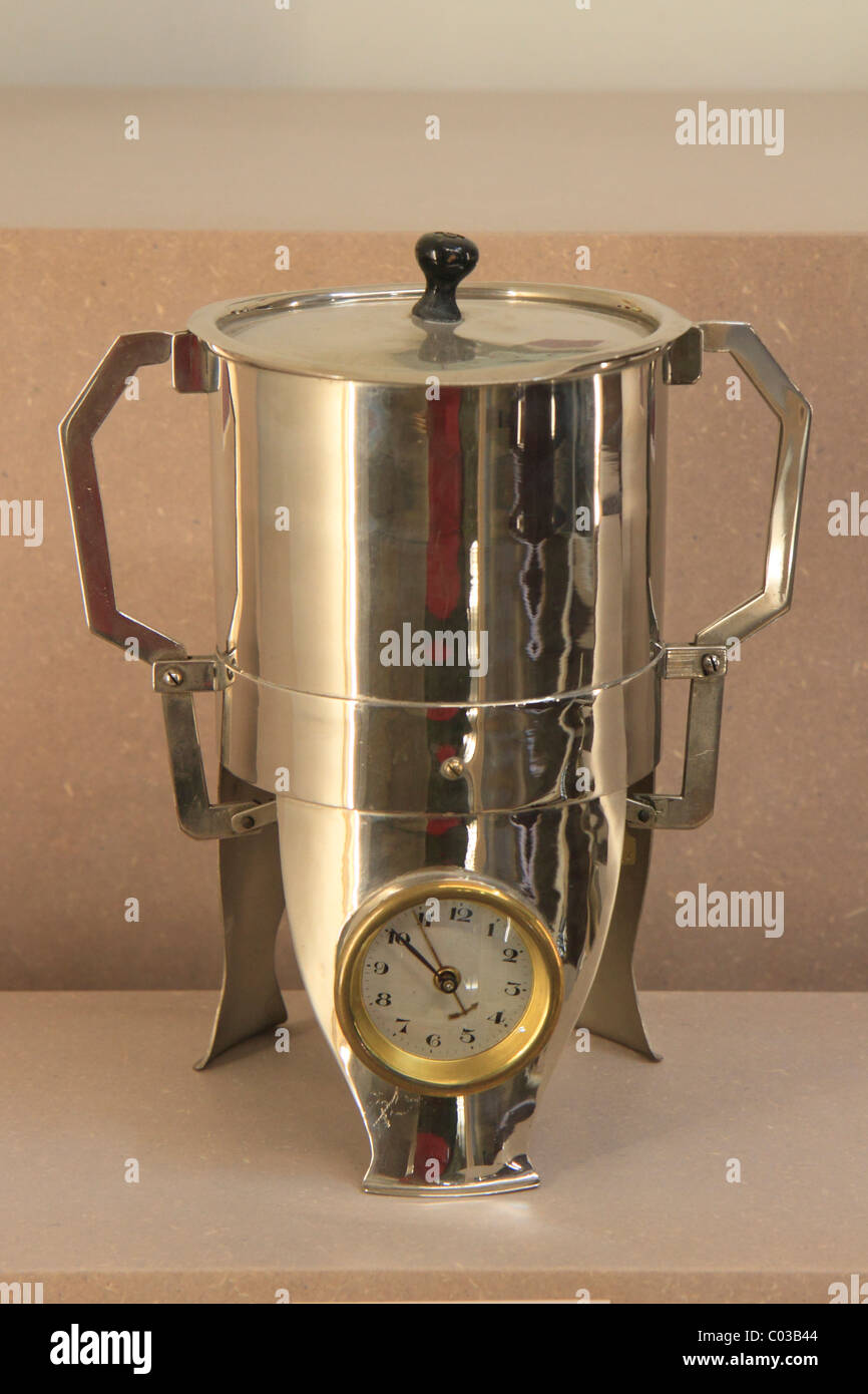 Junghans historic egg cooker, steel, ErfinderZeiten: Auto- und Uhrenmuseum, Time of Innovators: Museum of Cars and Clocks Stock Photo