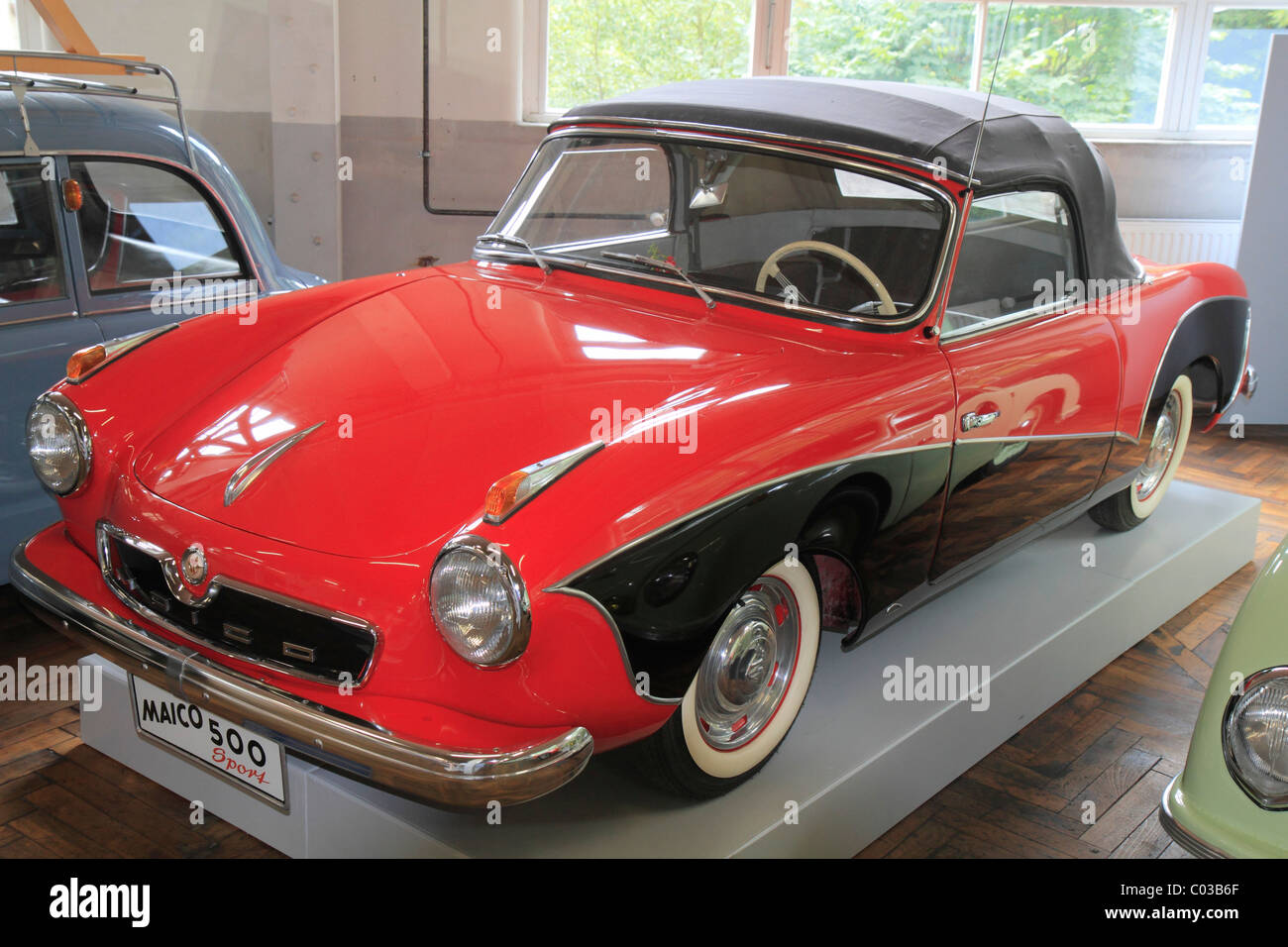 Maico 500 Sport vintage car, ErfinderZeiten: Auto- und Uhrenmuseum, Time of Innovators: Museum of Cars and Clocks, Schramberg Stock Photo
