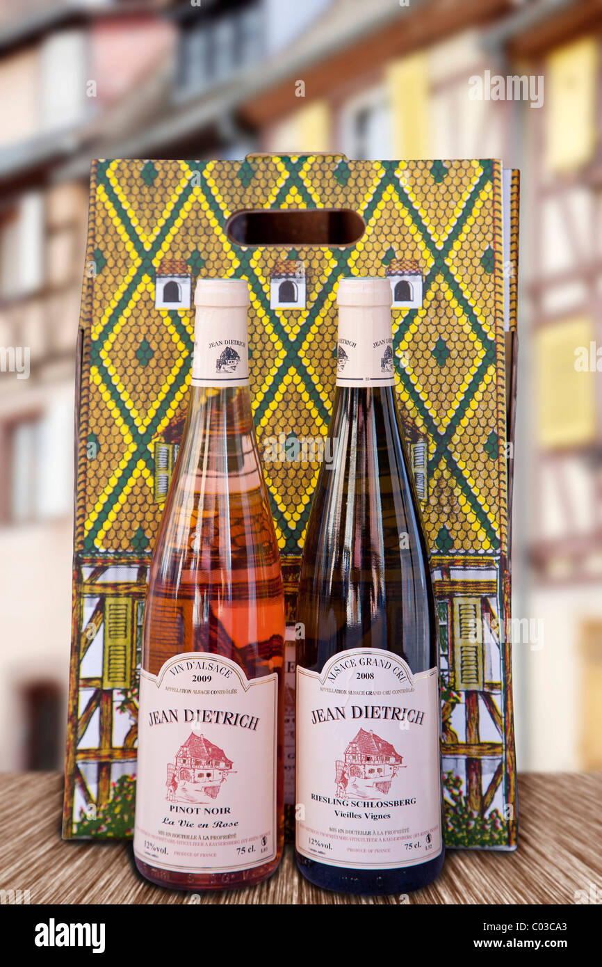 Two bottles of wine Stock Photo Alamy