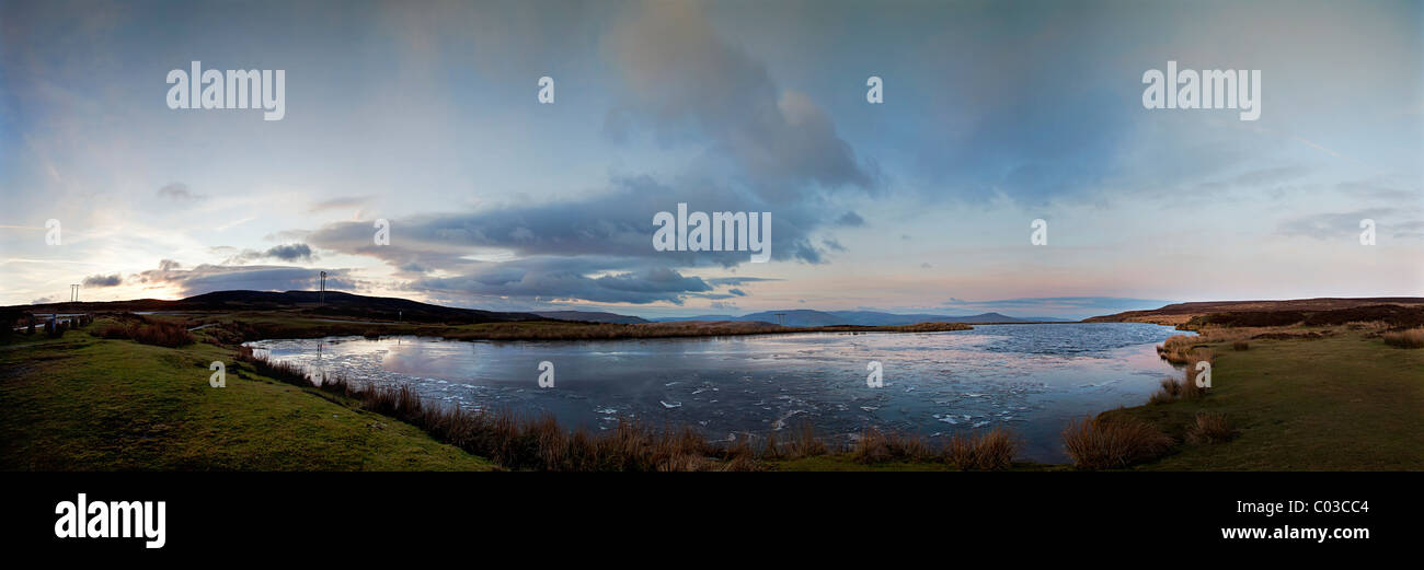 Keeper's Pond on Pwll Du hillside Blorenge Mountain Blaenavon World