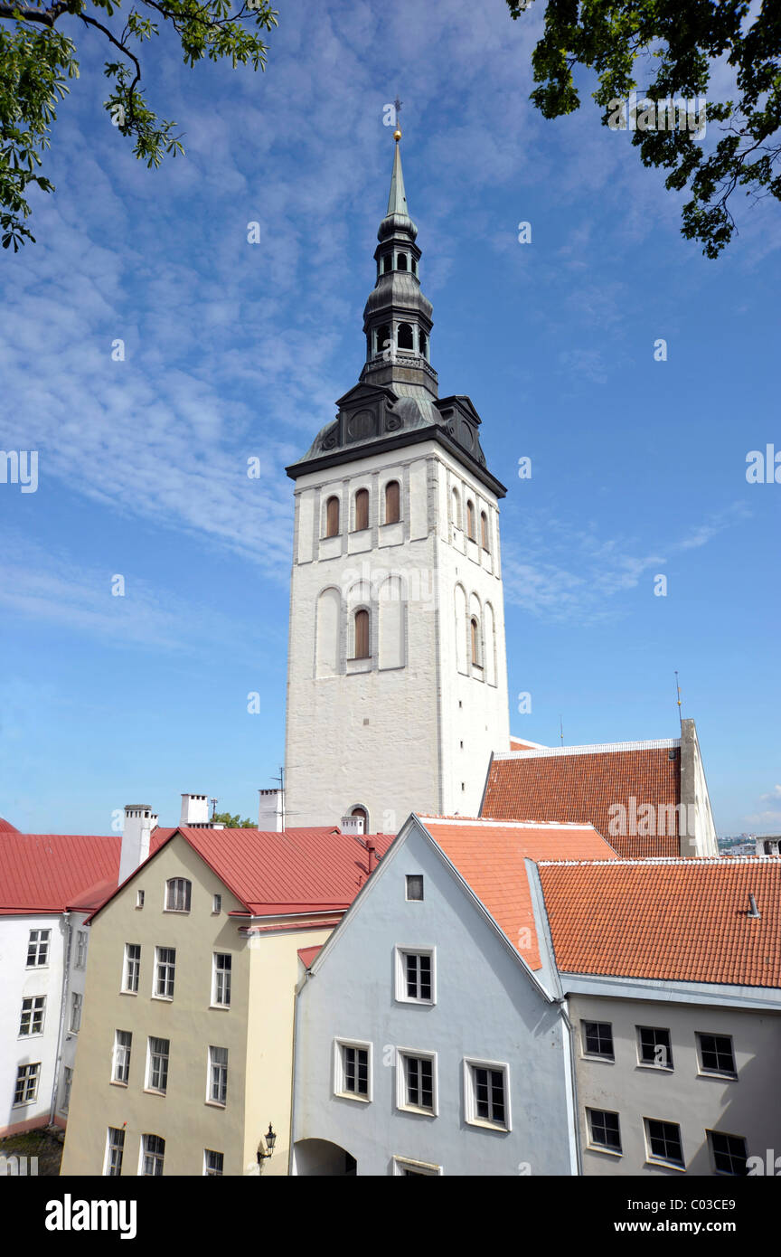 St. Nicholas Church, historic town centre of the capital city, Tallinn ...