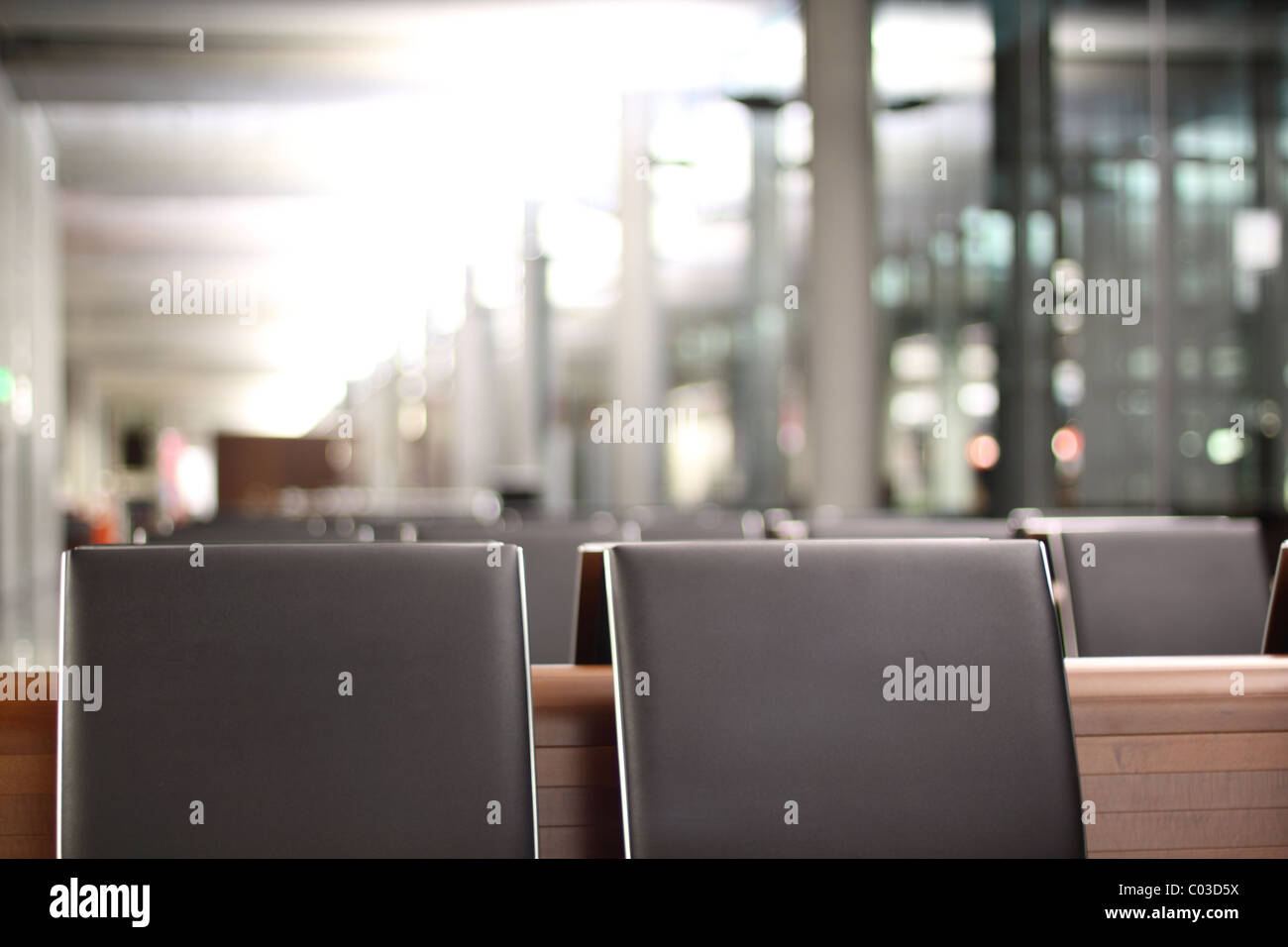 Waiting lounge at Zurich airport Stock Photo
