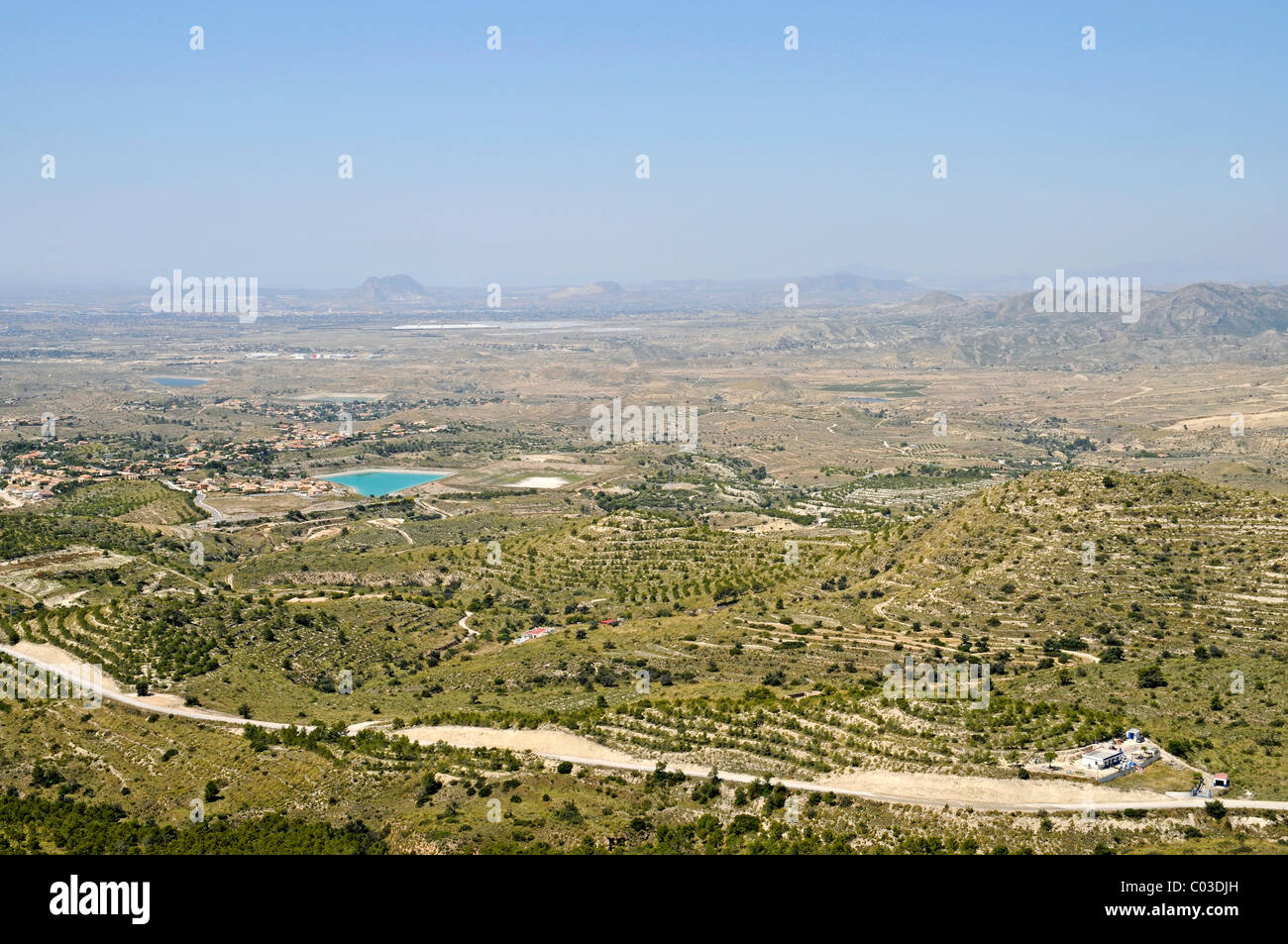 Landscape near Busot, La Vila Joiosa, Villajoyosa, Costa Blanca, Alicante, Spain, Europe Stock Photo