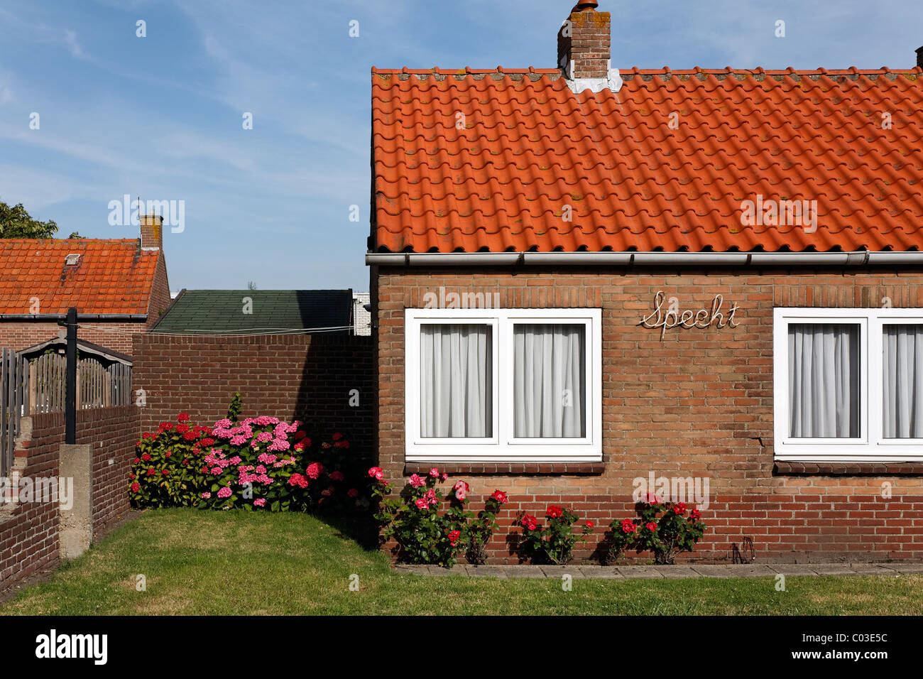 Typical small dutch house with apartments, Zoutelande, Walcheren, Zeeland, Netherlands, Benelux, Europe Stock Photo