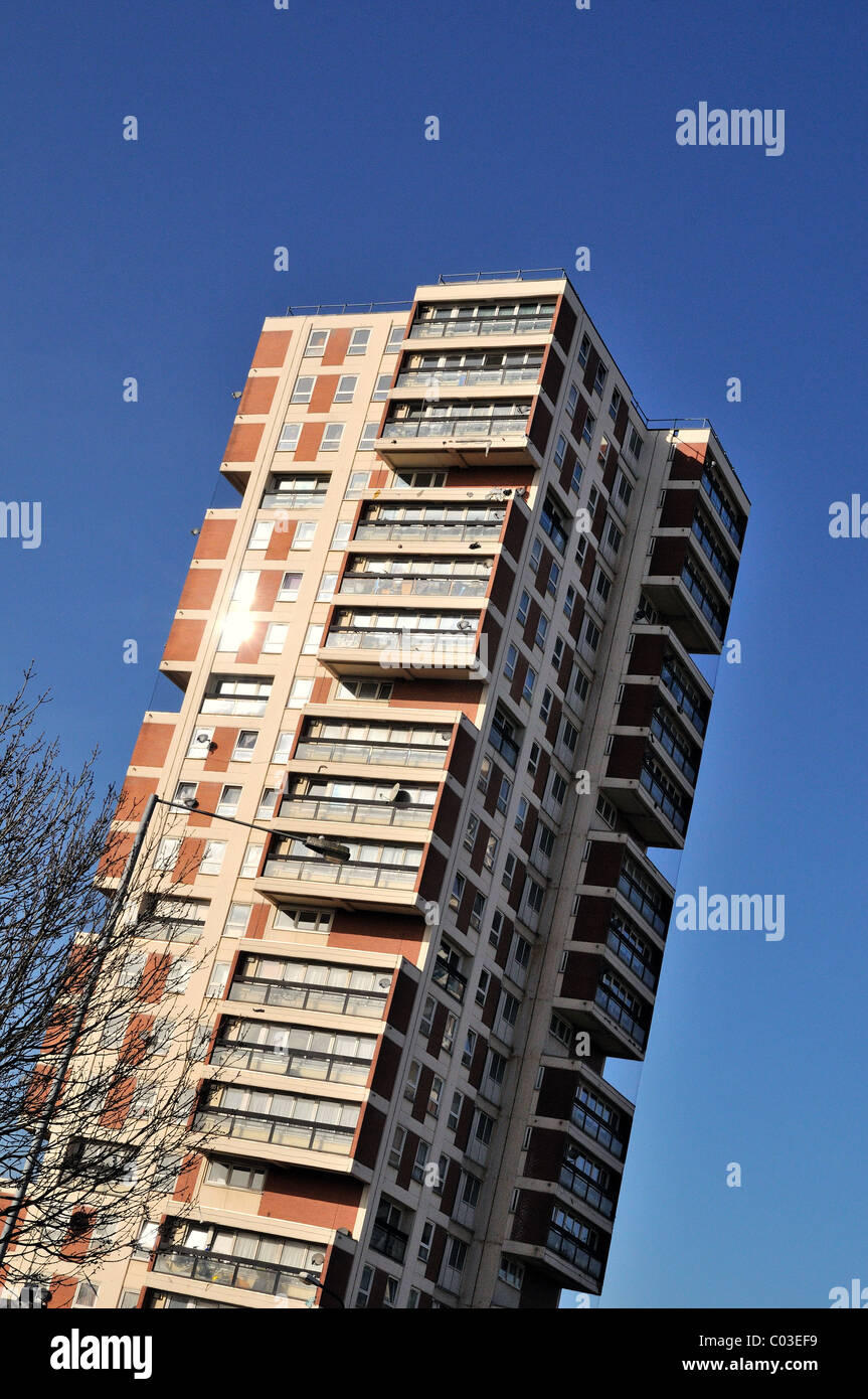 High rise flats at Canada Wharf,Rotherhithe,London Stock Photo