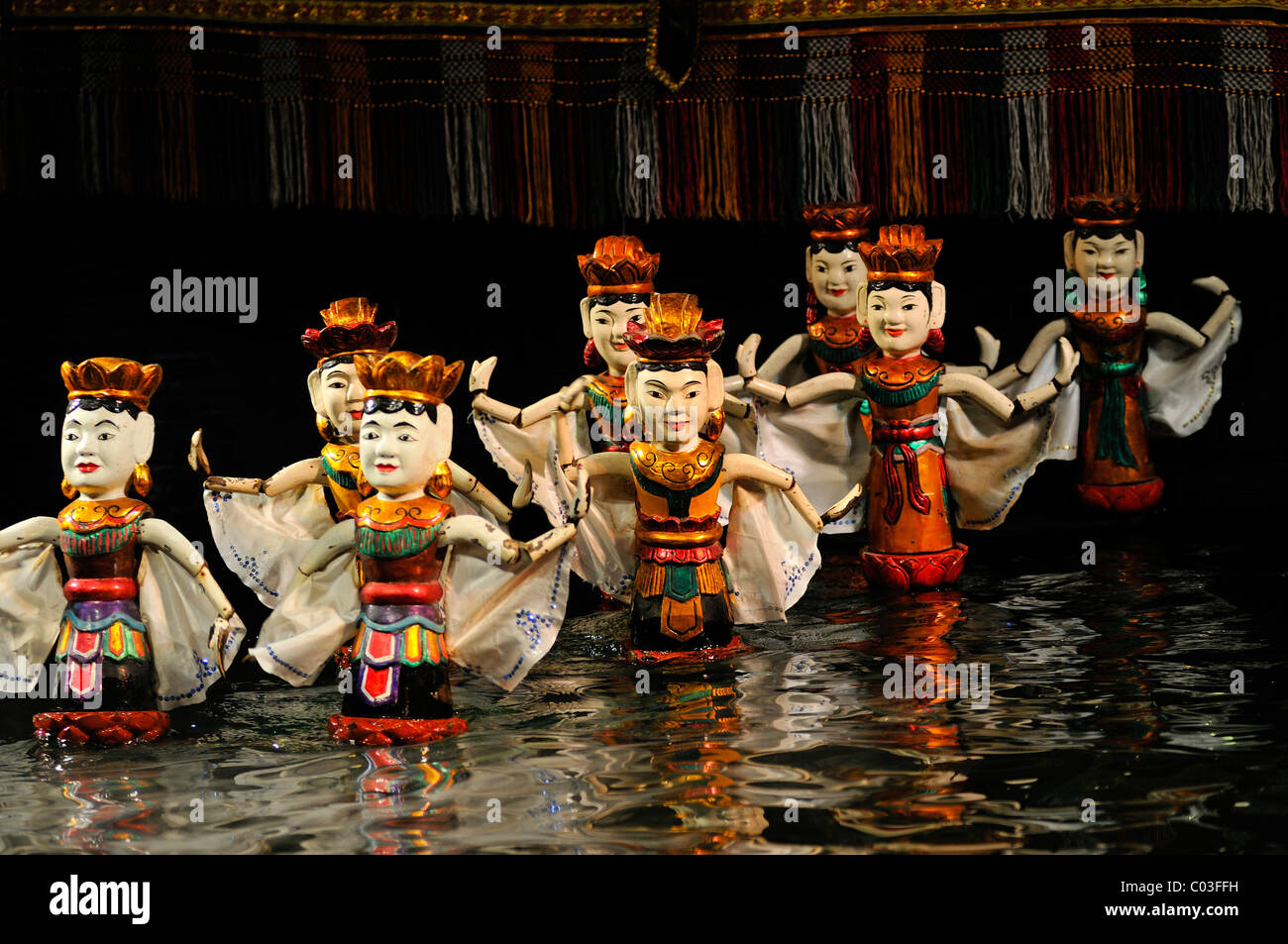 Puppets, Thang Long Water Puppet Theatre, Hanoi, North Vietnam, Vietnam