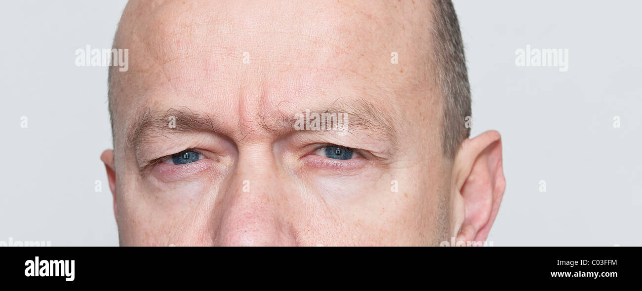 middle age man looking Stock Photo
