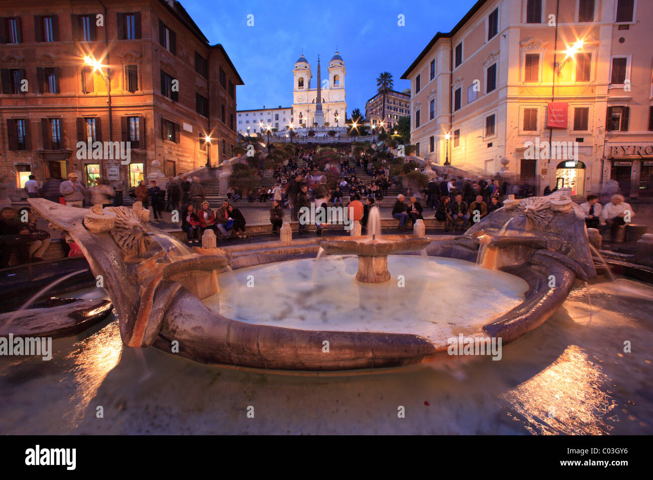 Piazza di Spagna, Spanish Steps, Rome, Italy, Europe Stock Photo