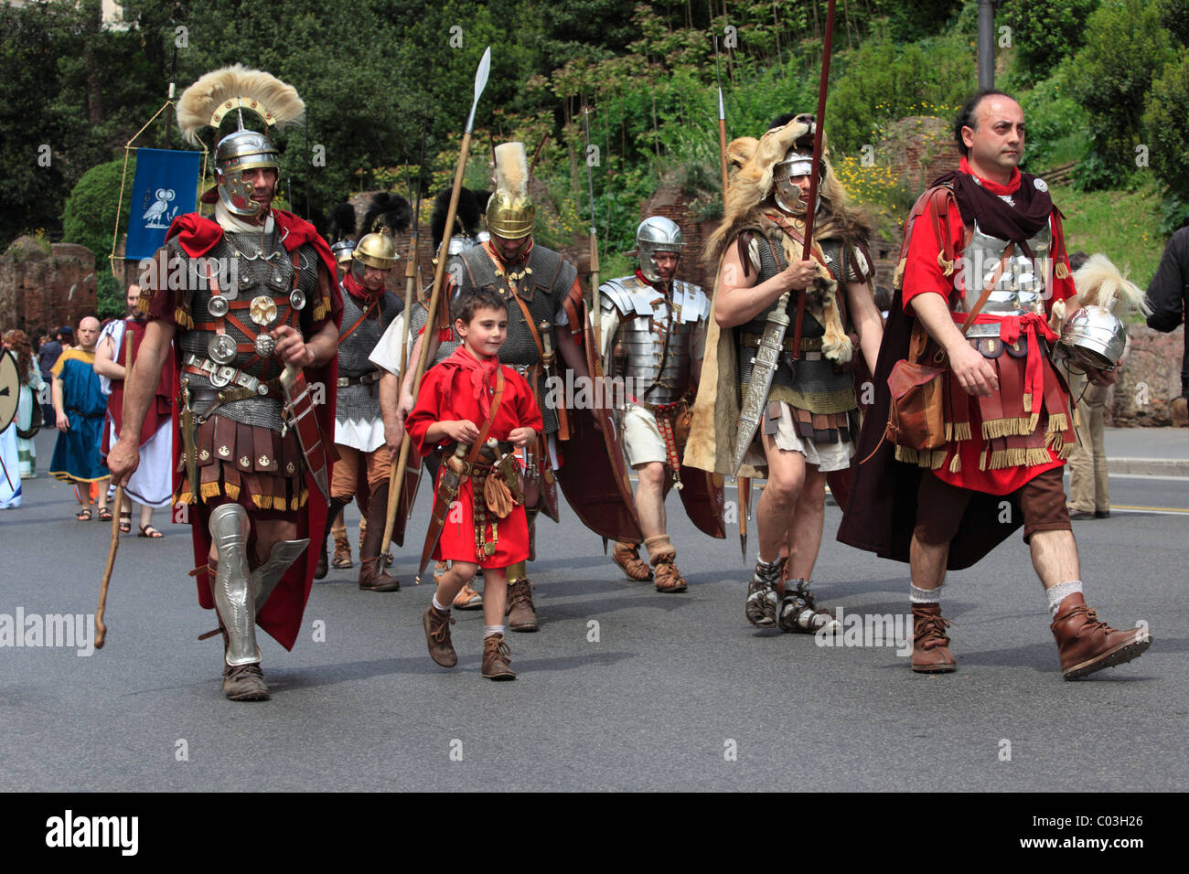 Historical procession, Rome, Italy, Europe Stock Photo