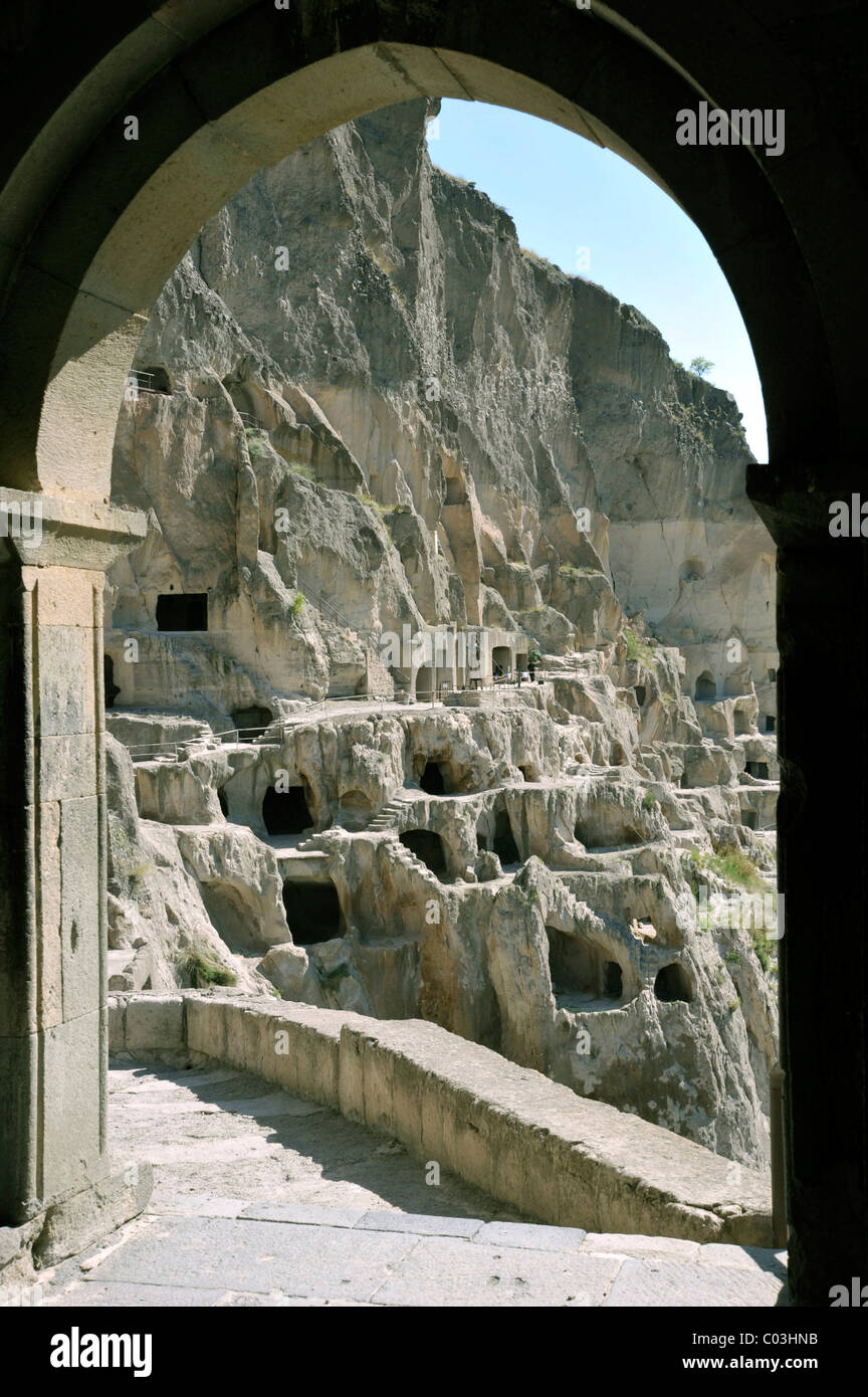 Monastery of the Caves, Vanis Kvabebi, Mtkvari River Valley, Georgia, Western Asia Stock Photo