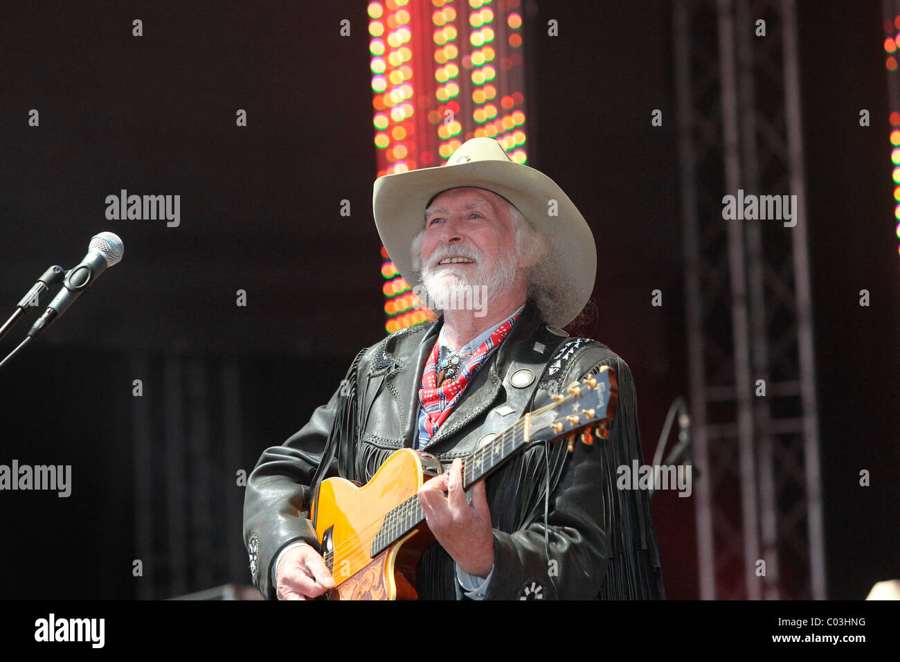 Truck Stop, a German band, at the ADAC Truck Grand Prix Nuerburgring 2010, country music festival, Nuerburgring race track Stock Photo