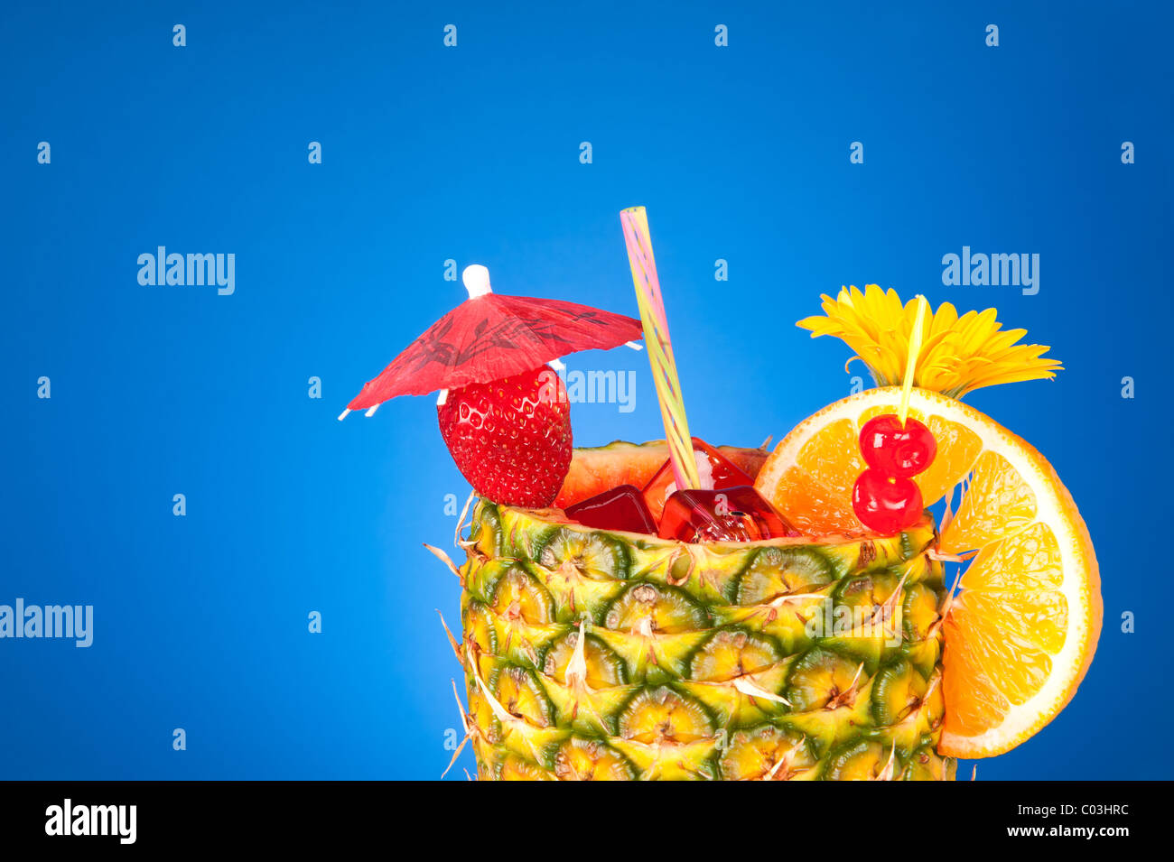 Tropical drink umbrella hi-res stock photography and images - Alamy
