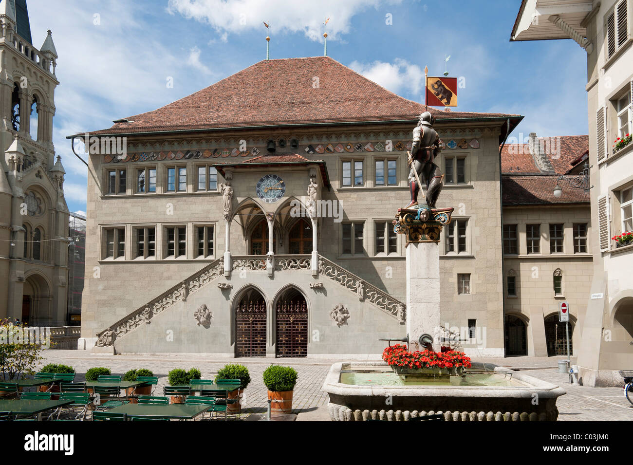 Town hall, Bern, canton of Bern, Switzerland, Europe Stock Photo