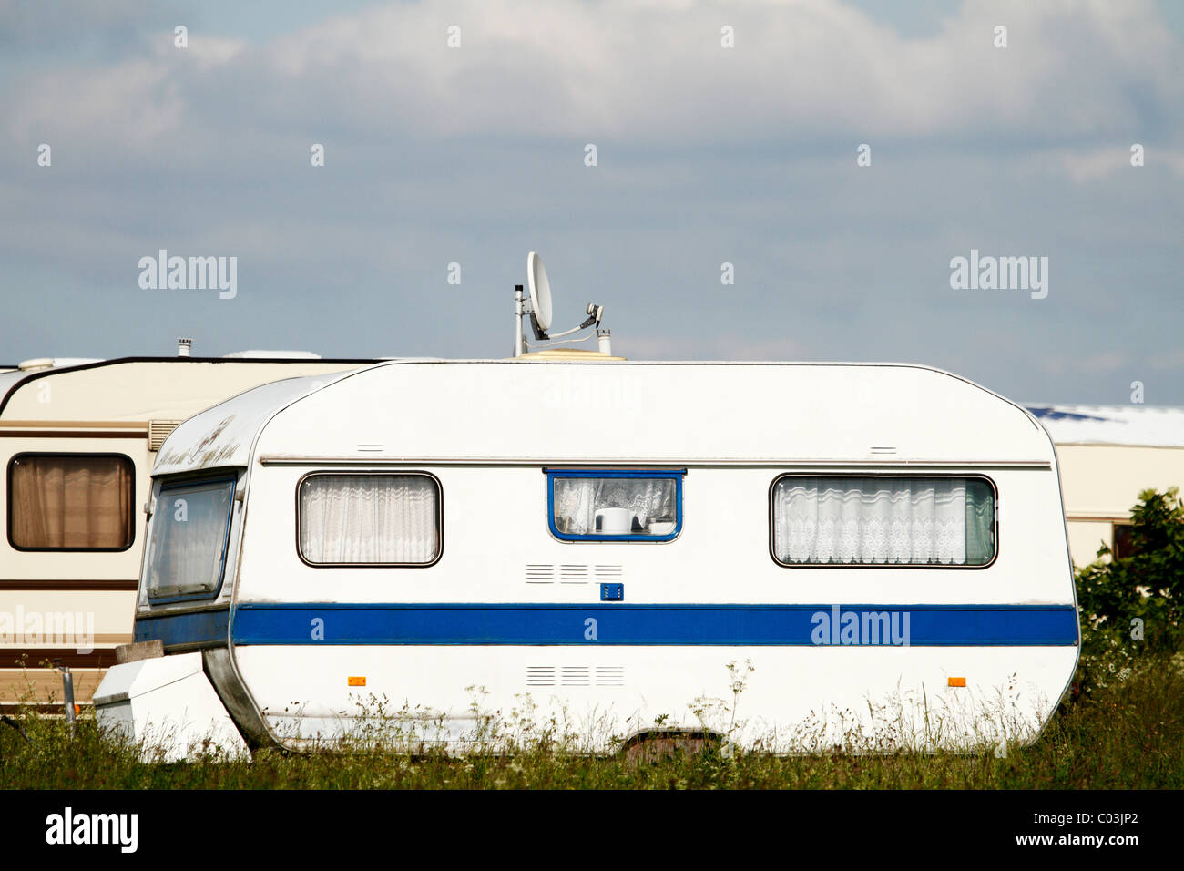 Caravan On A Meadow High Resolution Stock Photography and Images - Alamy