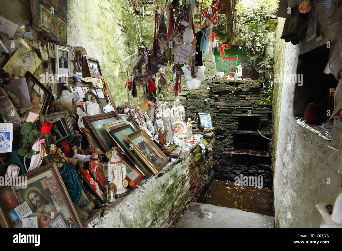 Sacred source, Saint Brigid's Well, Liscannor, County Clare, Ireland, Europe Stock Photo