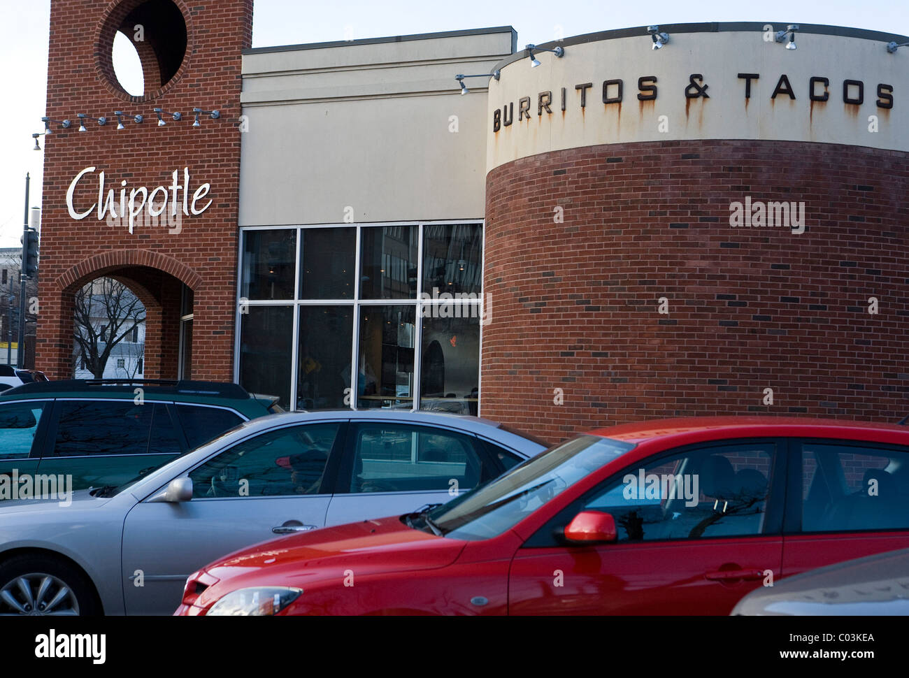 A Chipotle burrito and taco fast food restaurant Stock Photo Alamy