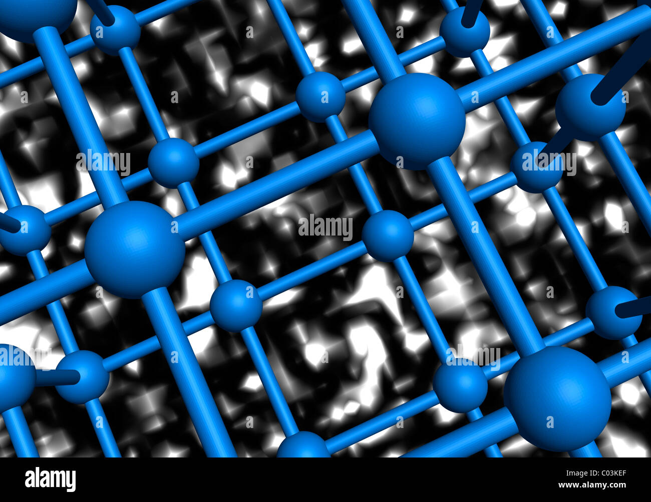 Digital graphics, communication network Stock Photo - Alamy