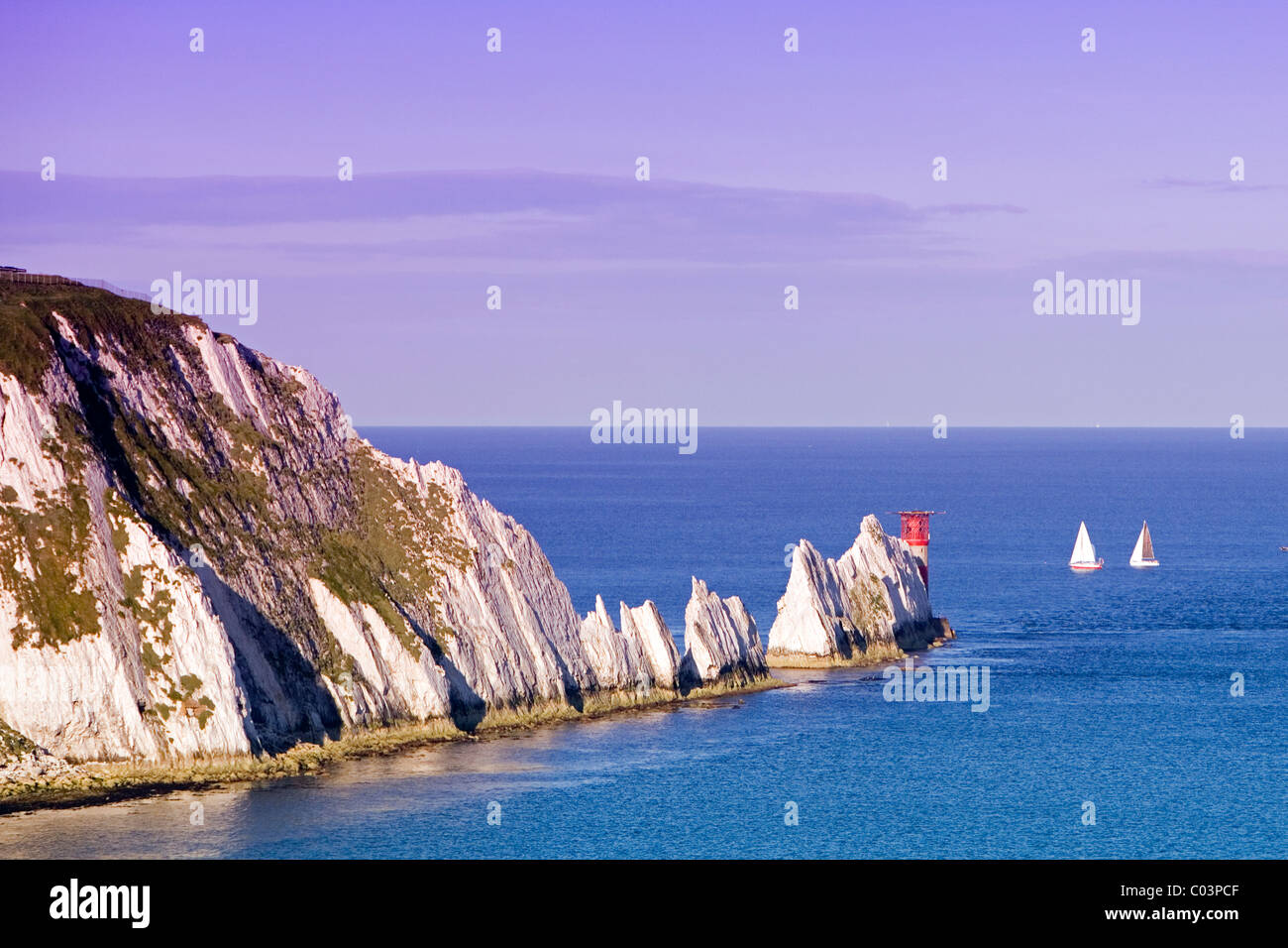 The Needles, Isle of wight, UK Stock Photo Alamy
