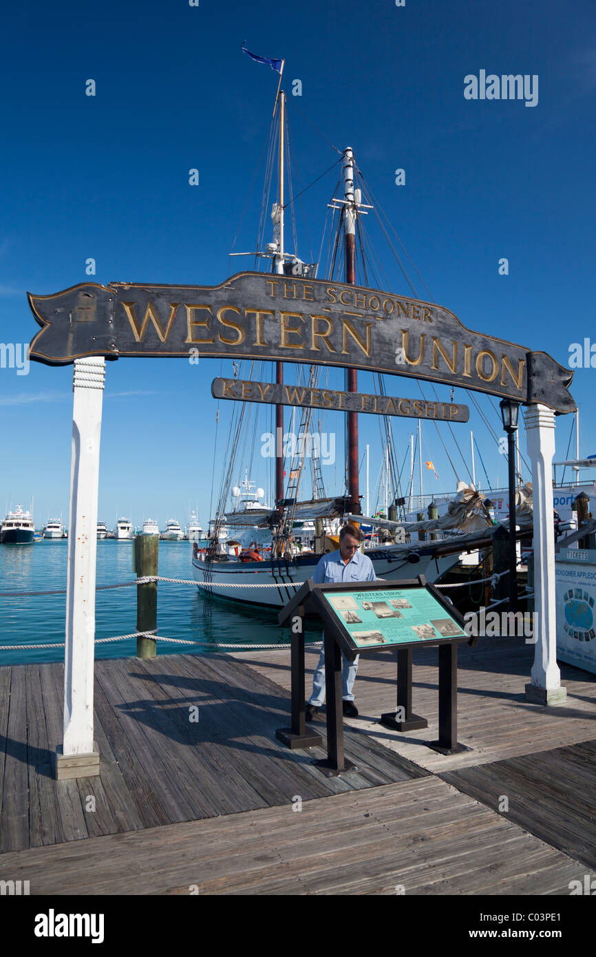 Florida Memory • View of ship's rigging on the main mast of the historic Western  Union schooner - Key West, Florida