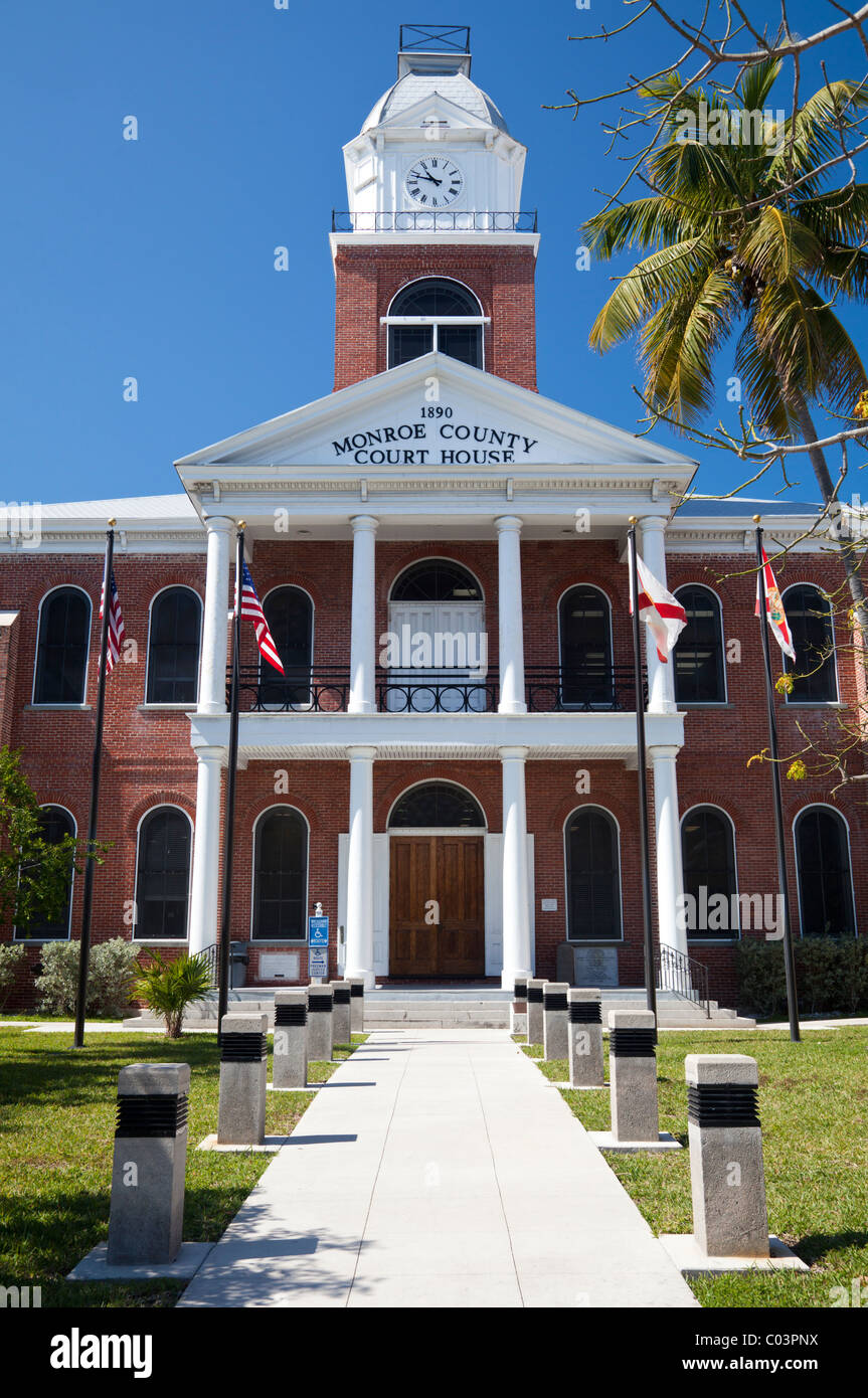 Monroe County Court House, Whitehead Street, Key West, Florida, USA Stock Photo